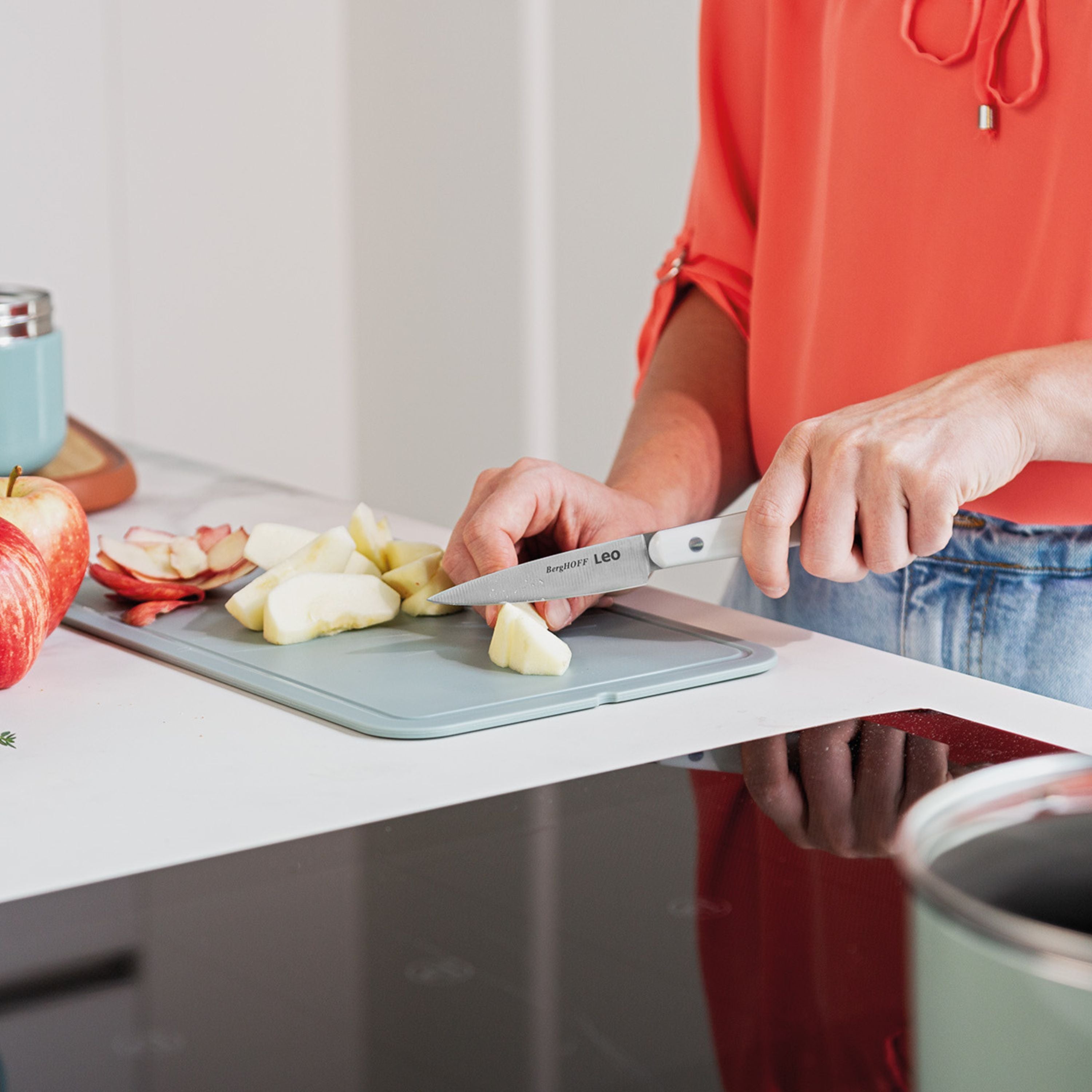 BergHOFF Leo Spirit 3-Piece Stainless Steel Starter Knife Set - Perfect for Home Cooking, Kitchen Essentials & Gift Giving
