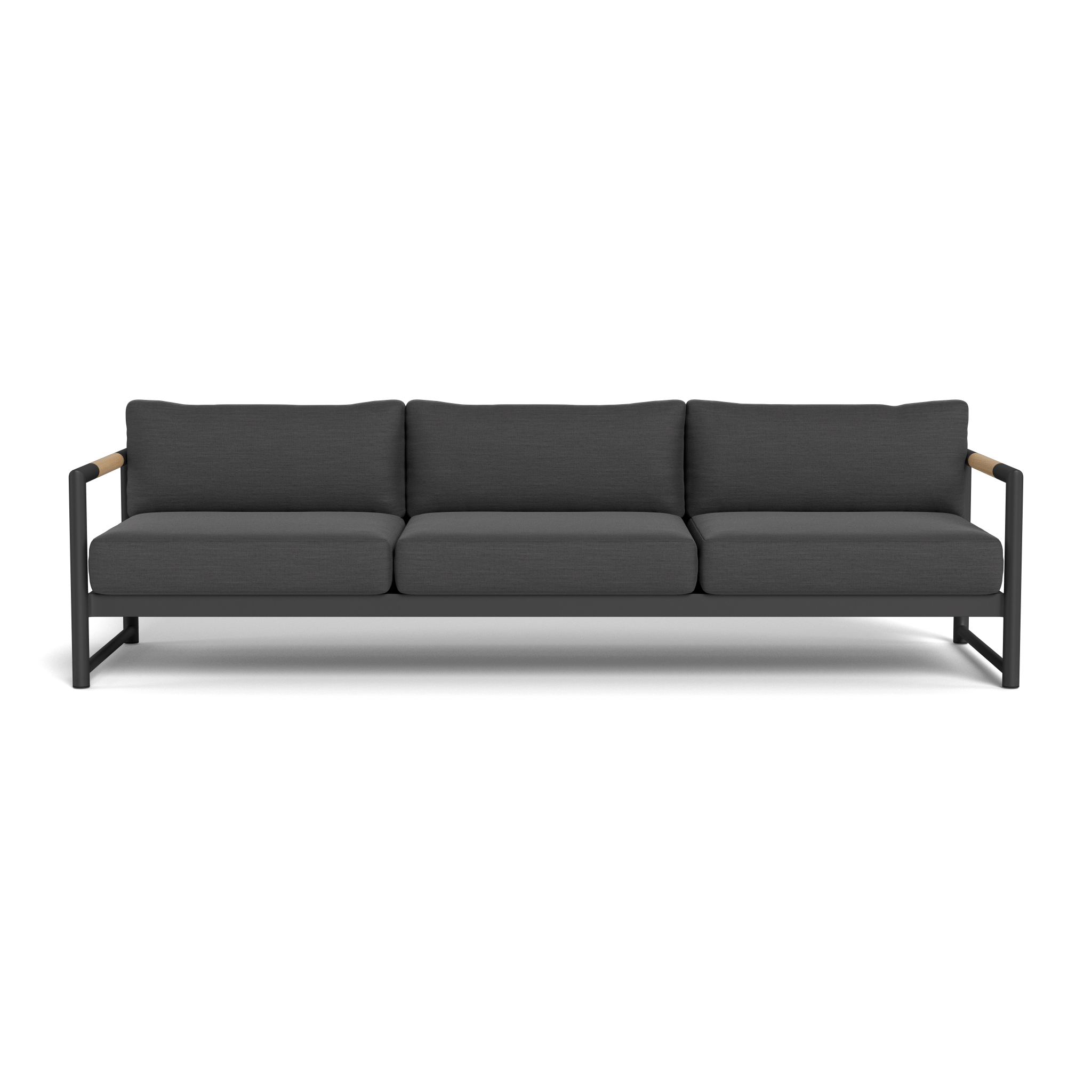 Breeze XL Aluminum 3-Seat Outdoor Patio Sofa - Modern Garden Furniture for Backyard, Poolside & Deck Relaxation