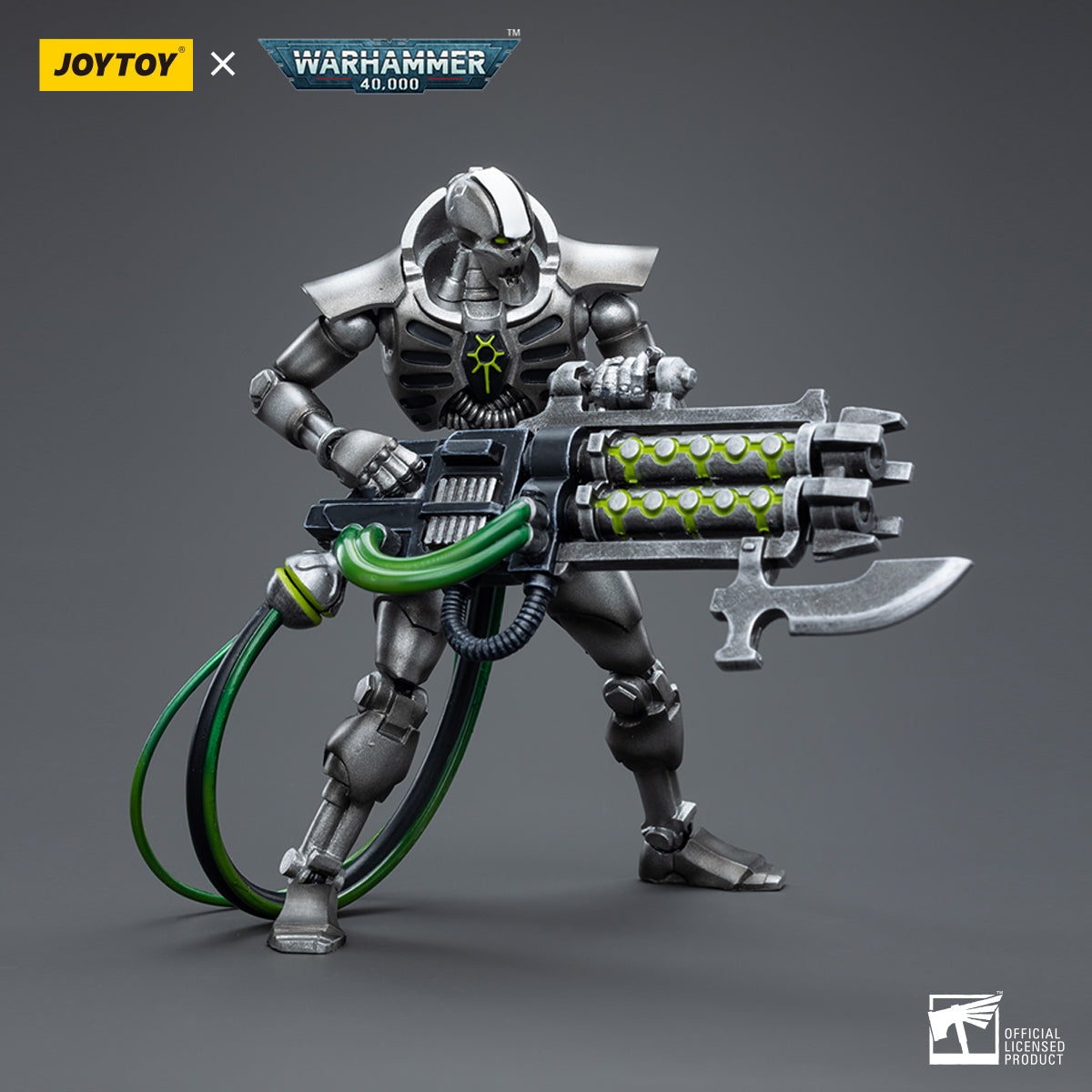 JOYTOY 1/18 Scale Warhammer 40K Necrons Sautekh Dynasty Action Figure Set (3pcs) - Perfect for Collectors, Tabletop Gaming & Display