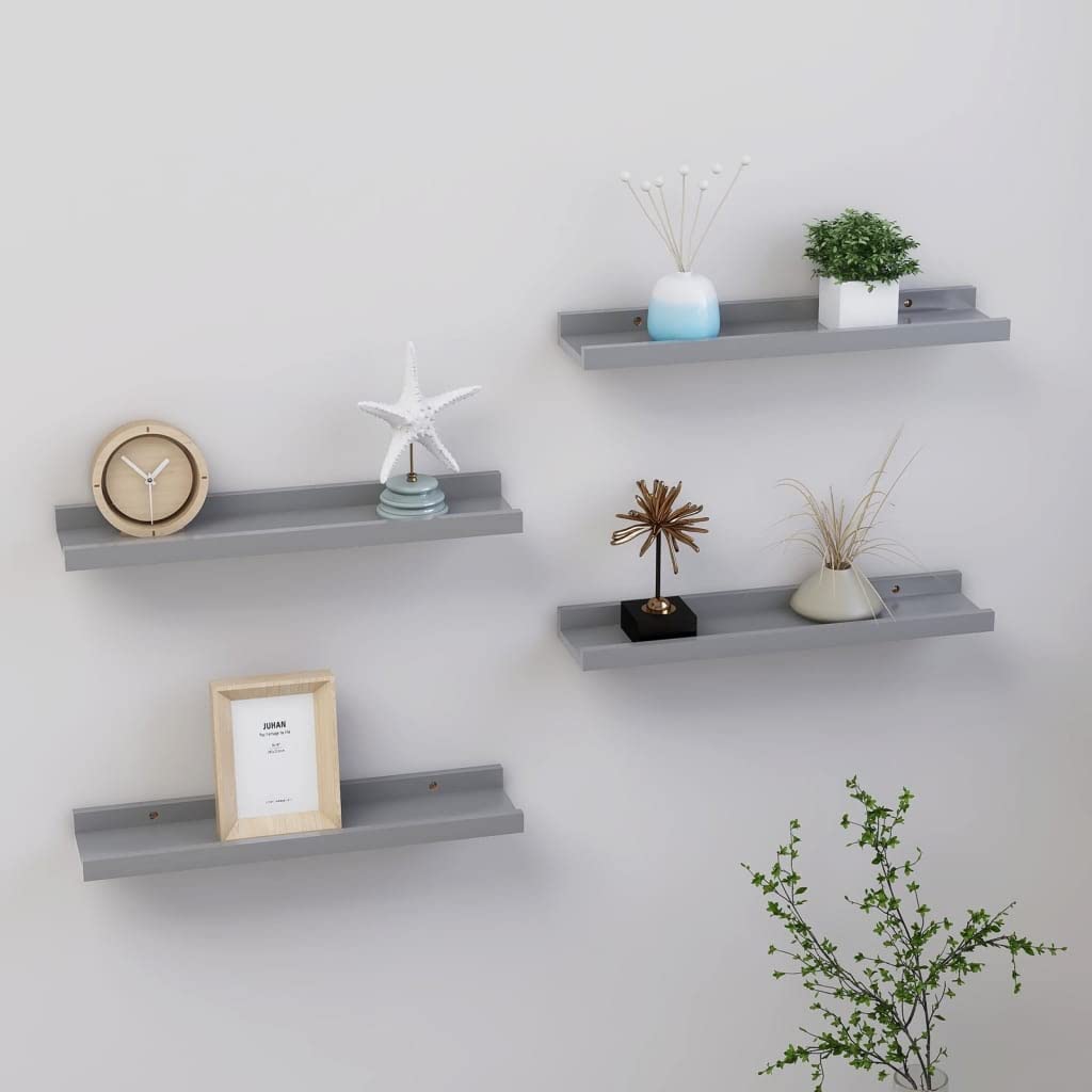 4-Pack Floating Wall Shelves Set - 15.7