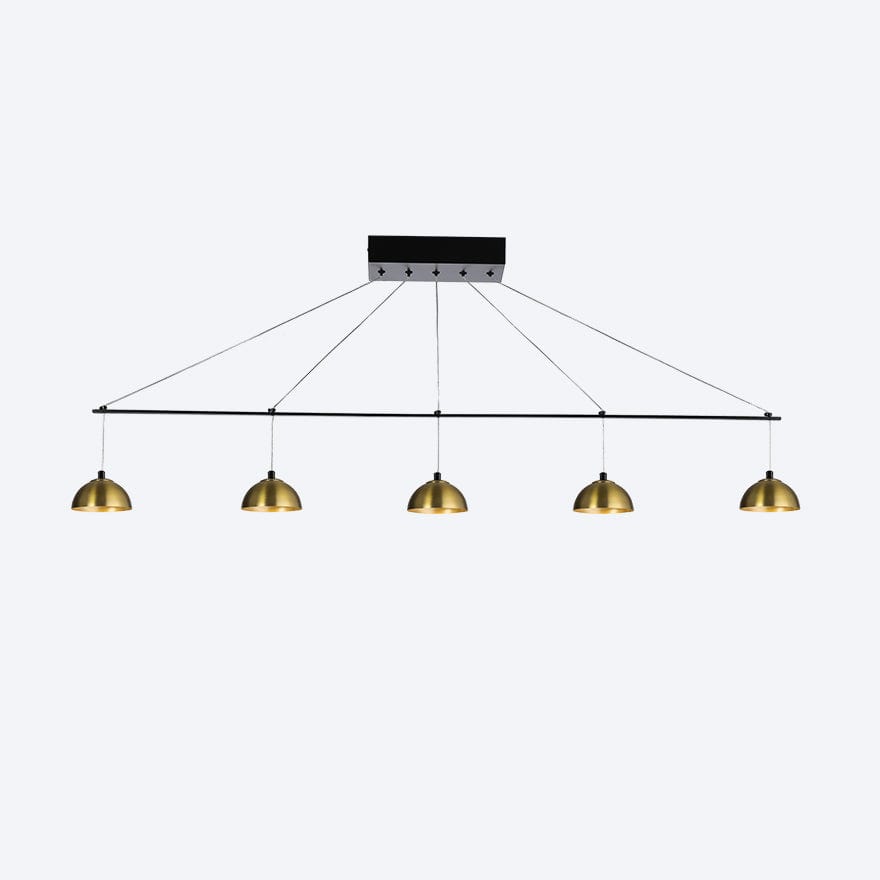 ZORO LINEAR 5 LED Pendant Light with Yosh Shade - Dimmable Modern Lighting for Kitchen Island, Dining Room & Bedroom