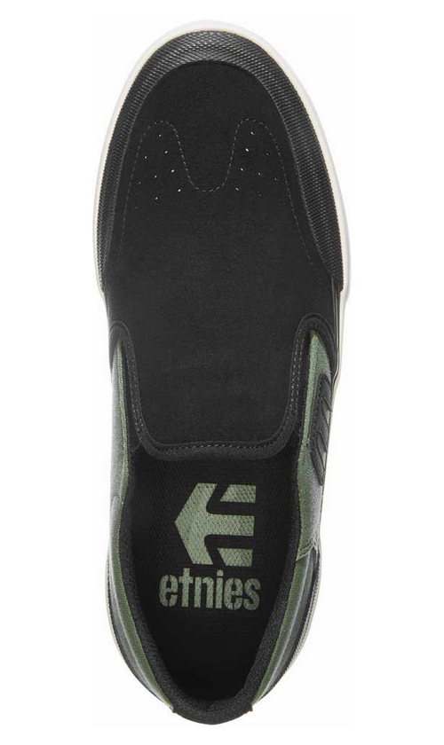 Etnies Marana Slip XLT Skate Shoes - Black/Olive - Men's High-Performance Skateboarding & Casual Sneakers for Street Style & Extreme Sports