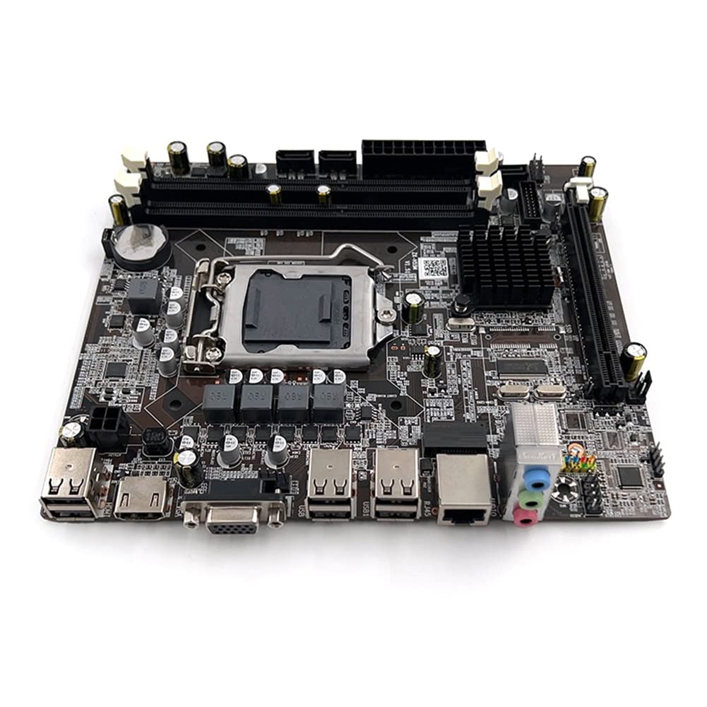 XIDIT H55 LGA1156 Motherboard - DDR3 RAM Support for Intel i3 530 & i5 760/750 CPUs - Includes SATA Cable & Thermal Pad - Perfect for PC Building, Gaming Rigs & Home Office Computers