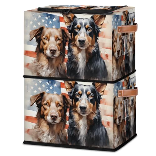 Stripes Stars Dogs