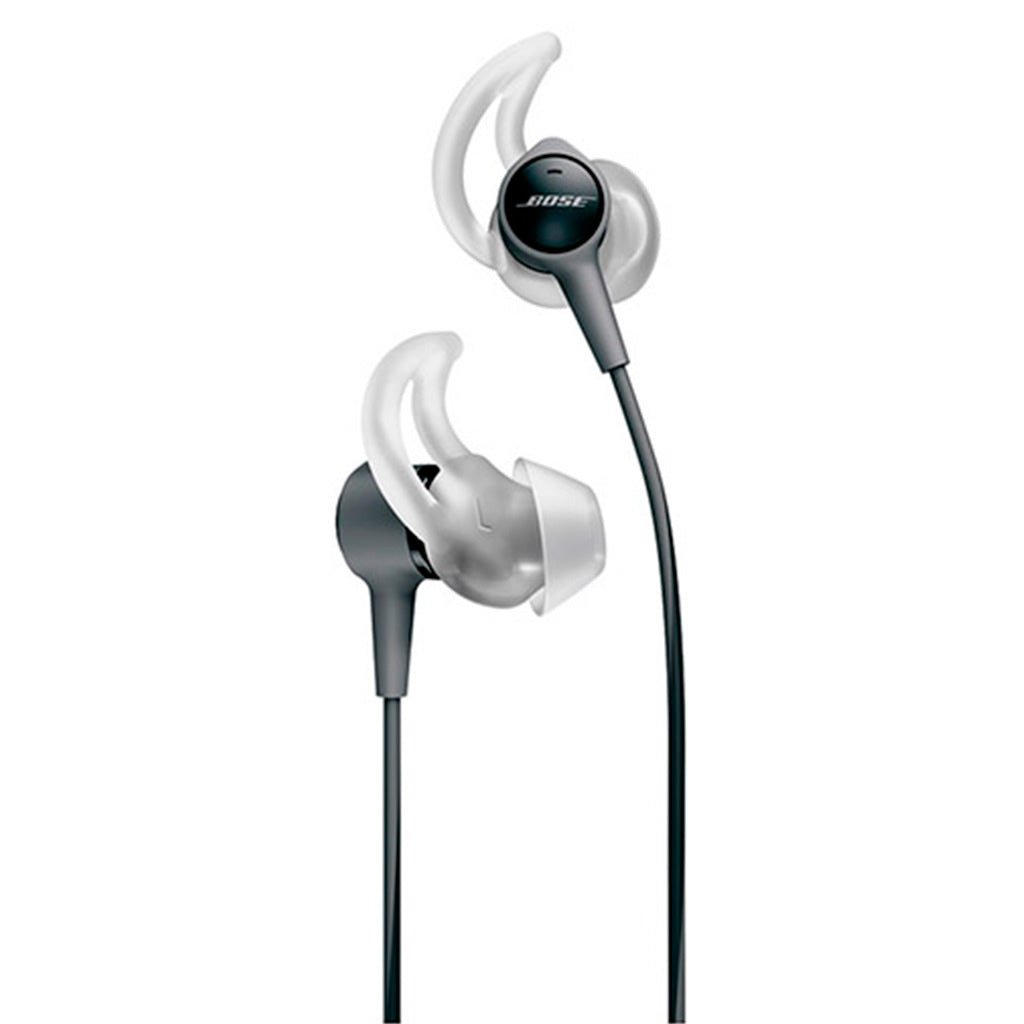 Bose SoundSport Wireless In-Ear Headphones with Built-in Mic for iPhone, Android - Charcoal Black - Perfect for Running, Gym & Outdoor Sports