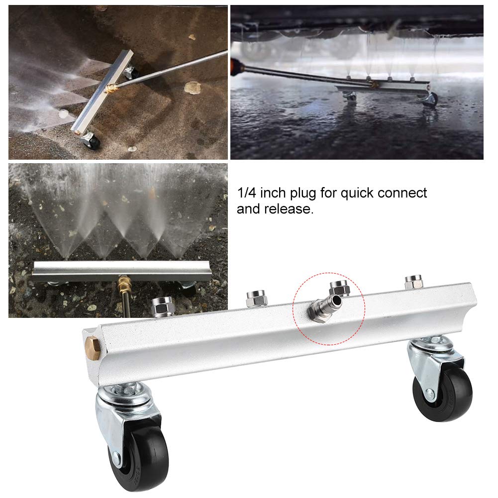 Under Car Washer - High Pressure Cleaner Nozzle for Undercarriage Cleaning | 1/4 Inch Stainless Steel Commercial Vehicle Wash Tool | Perfect for Road Dirt, Mud, and Terraces | Ideal for Trucks, SUVs, and Off-Road Vehicles
