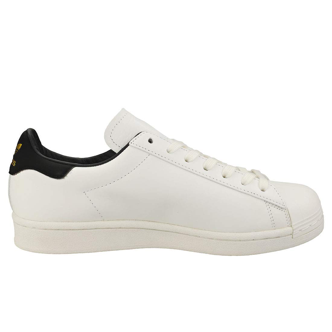 adidas Superstar Pure Men's Sneakers - Classic White Leather Low-Top Shoes for Casual Wear & Street Style | Perfect for Everyday Outfits, Gym, and Urban Fashion