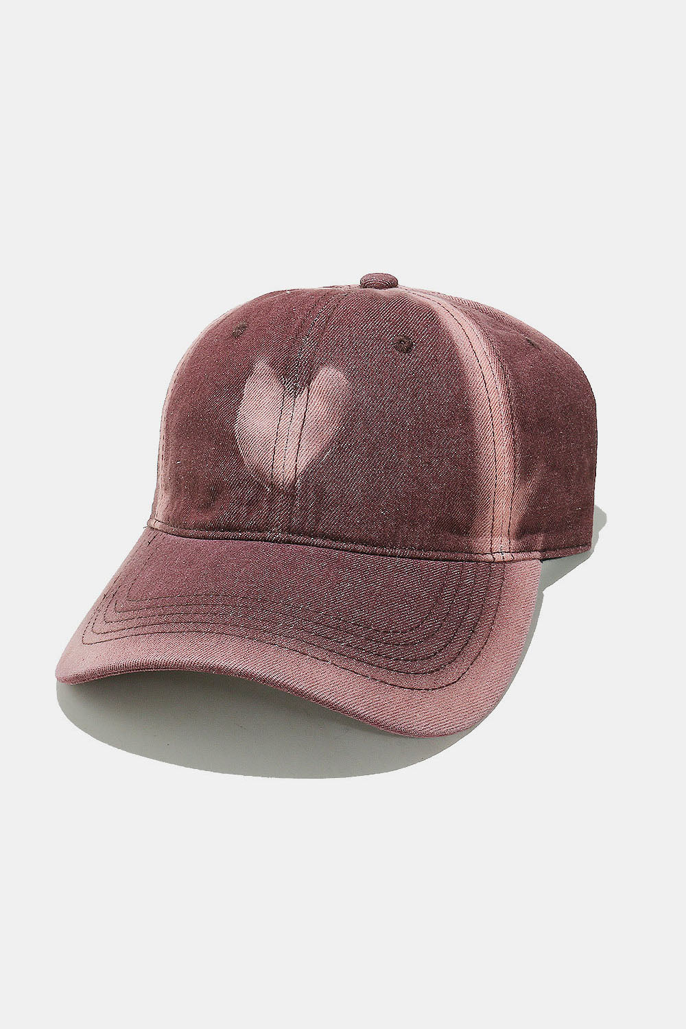 Stylish Heart Cotton Baseball Cap for Men & Women - Soft & Breathable Unisex Adjustable Hat - Perfect for Outdoor Sports, Running, Hiking & Casual Wear