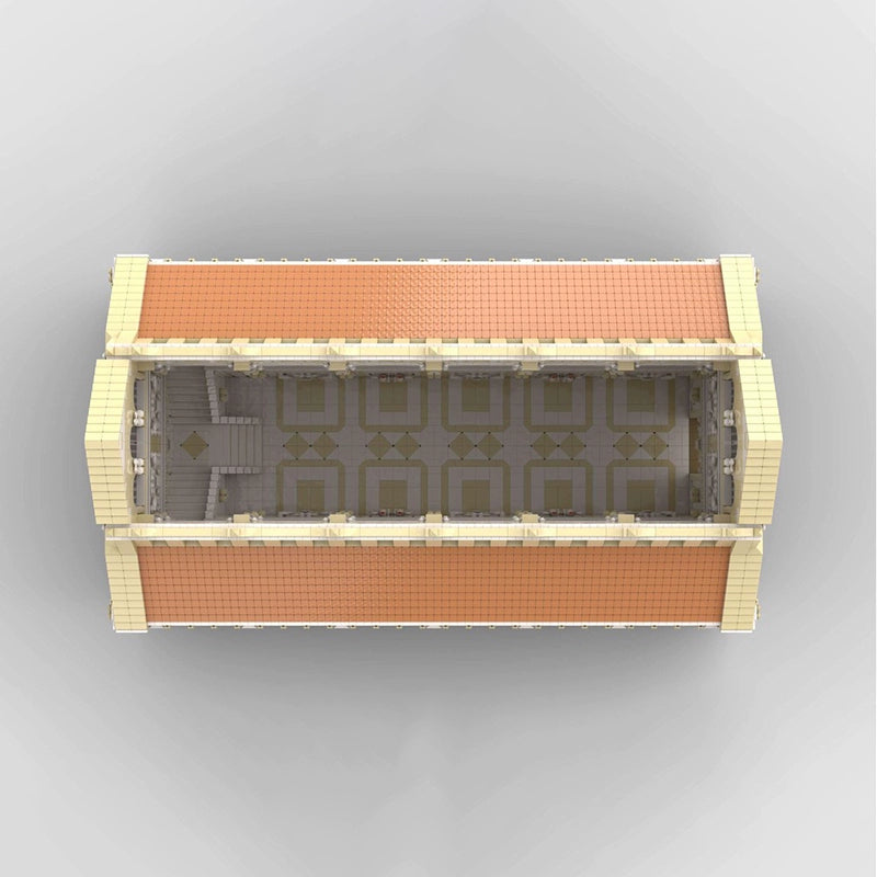 20134PCS MOC 171871 Ancient Roman Basilica Building Blocks Set - Creative Architecture Model Kit for Adults & Teens - Perfect for History Enthusiasts & Home Decor Display