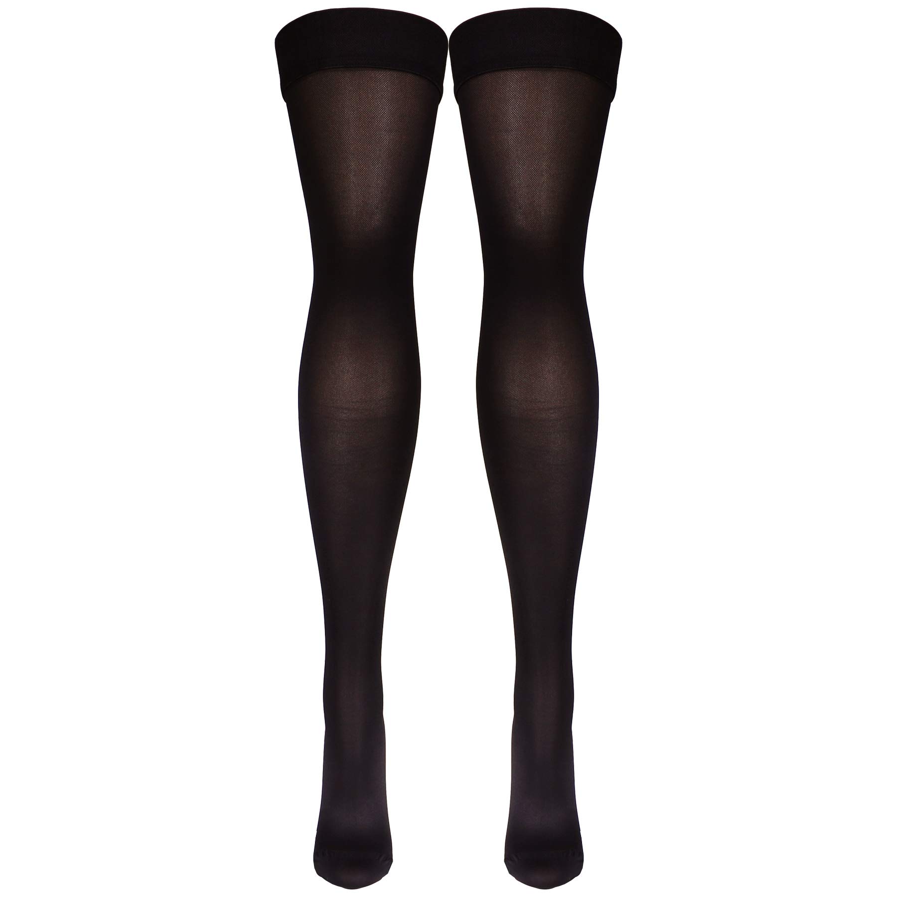 Truform Women's Thigh High Open Toe Compression Stockings - 20-30 mmHg Medical Grade Support for Varicose Veins & Swelling - Perfect for Nurses, Travel & Pregnancy Comfort