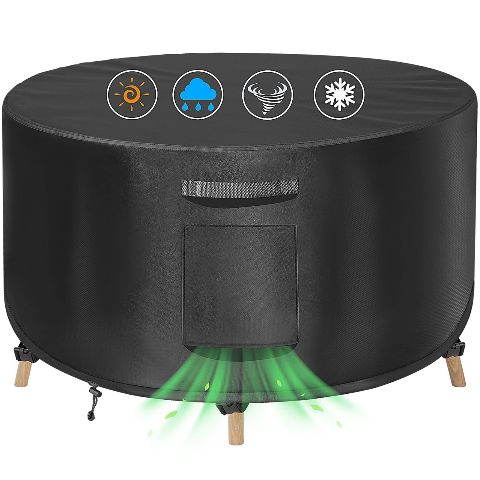 Waterproof Round Coffee Table Cover 26