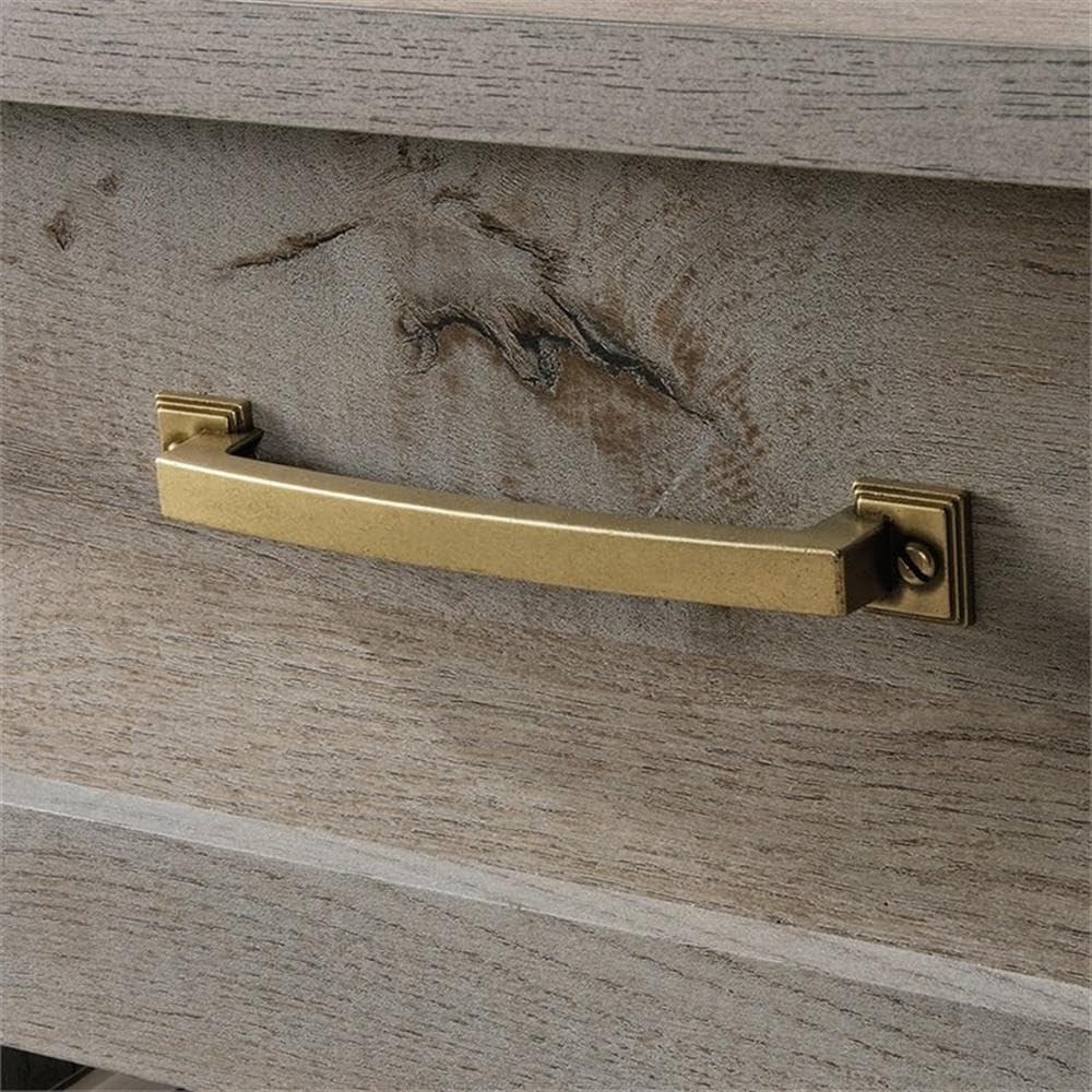 Pemberly Row 1-Drawer Nightstand in Mystic Oak Finish - Bedside Table for Bedroom, Living Room & Guest Room