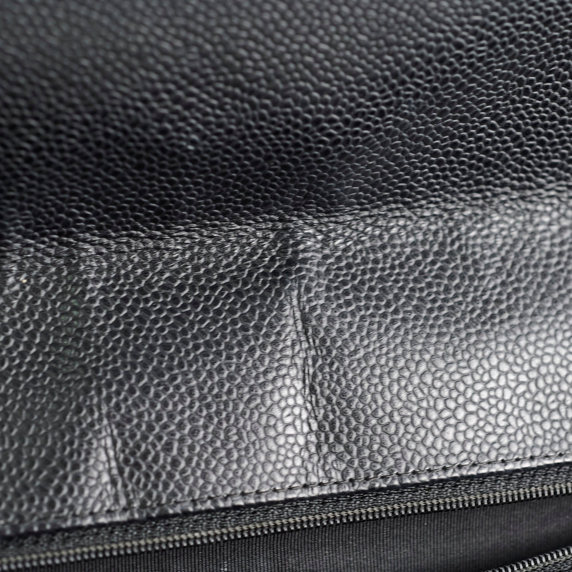 Chanel Maxi Single Flap Bag in Black Caviar Leather with Silver Hardware - Luxury Designer Handbag for Women, Perfect for Evening Events & Special Occasions
