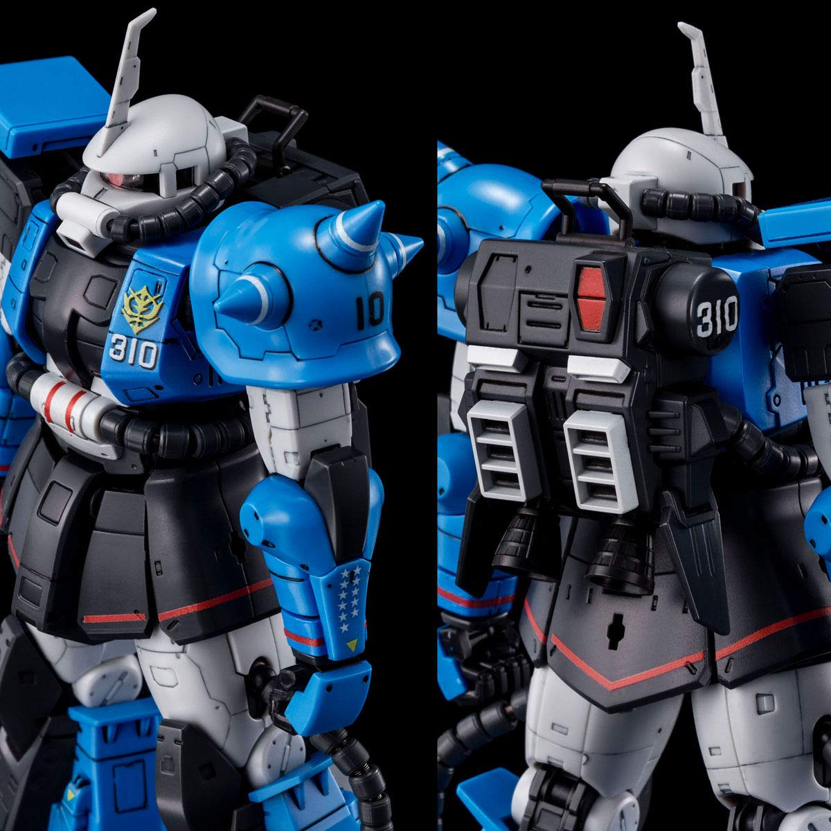 RG MS-06R-1A Uma Lightning's Zaku II High Grade 1/144 Scale Model Kit - Perfect for Gundam Collectors & Anime Fans Display
