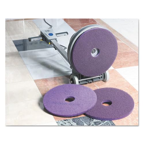 3M Scotch-Brite Diamond Floor Cleaning Pad - Heavy Duty Scrubber for Concrete, Tile & Hard Surfaces - 20