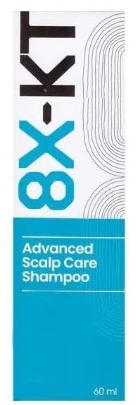 Advanced Scalp Care Shampoo with 8-X-KT Formula - 60ml for Hair Growth & Dandruff Control - Perfect for Daily Use & Sensitive Scalp