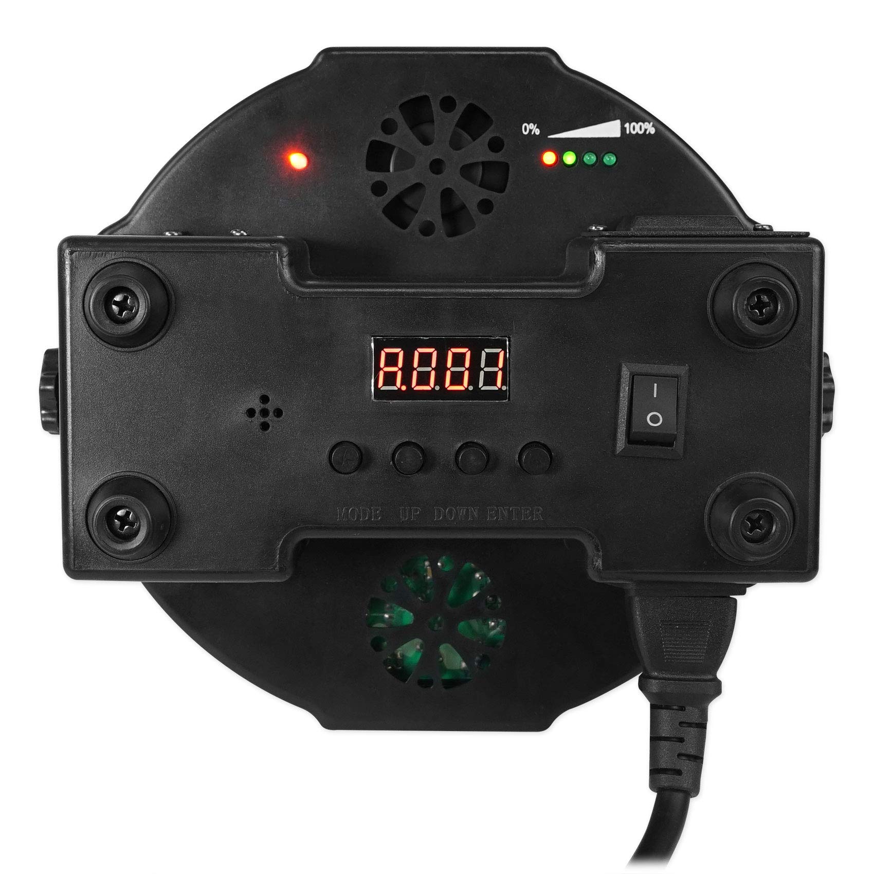 Rockville PAR 50 Rechargeable LED DMX DJ Lights - 2 Pack with Remote Control for Club, Stage, and Event Lighting