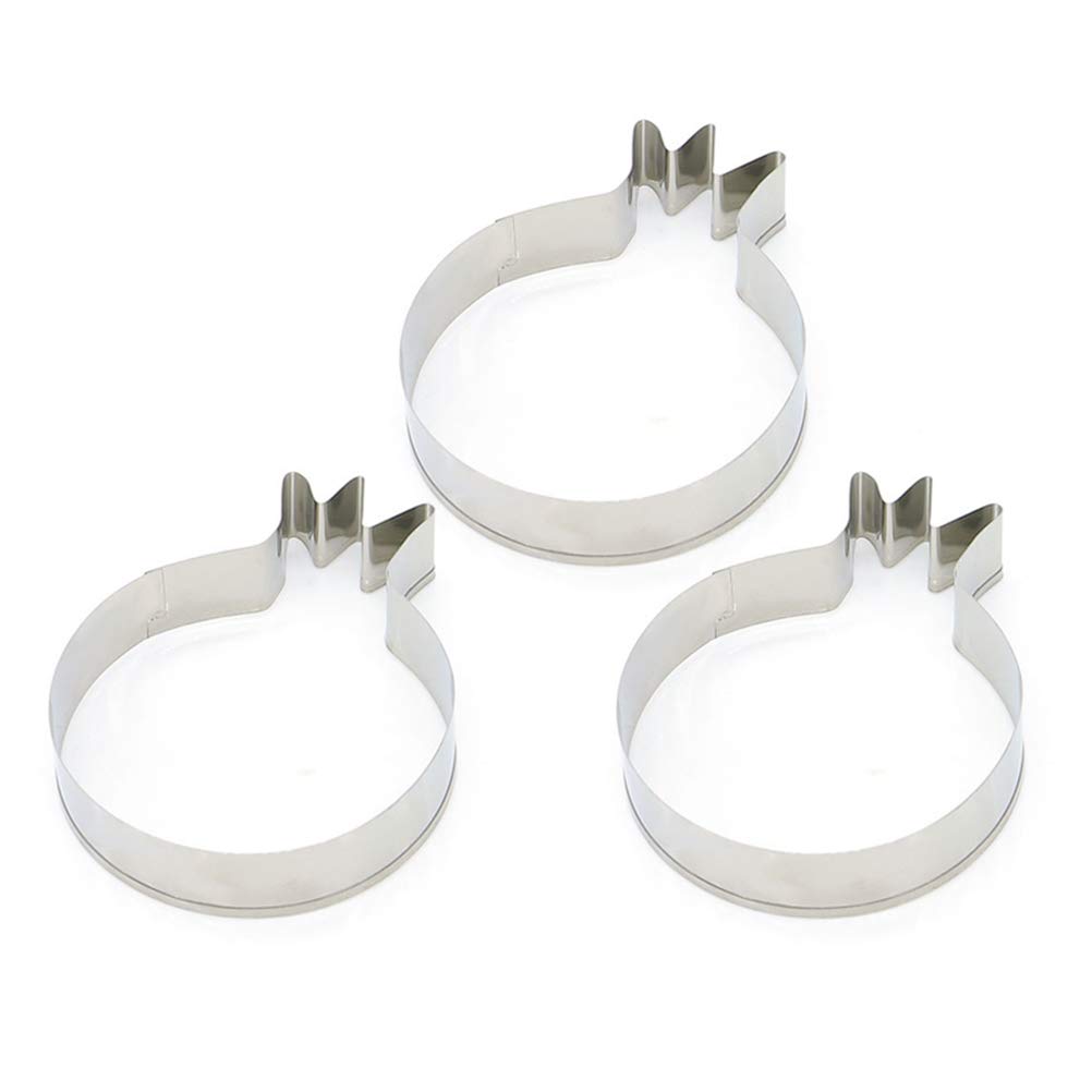 3 Pcs Stainless Steel Cake Baking Molds - Durable Dessert & Fondant Molds for Cupcakes, Cakes, Pastries - Perfect for Home Baking, Parties, and Professional Use