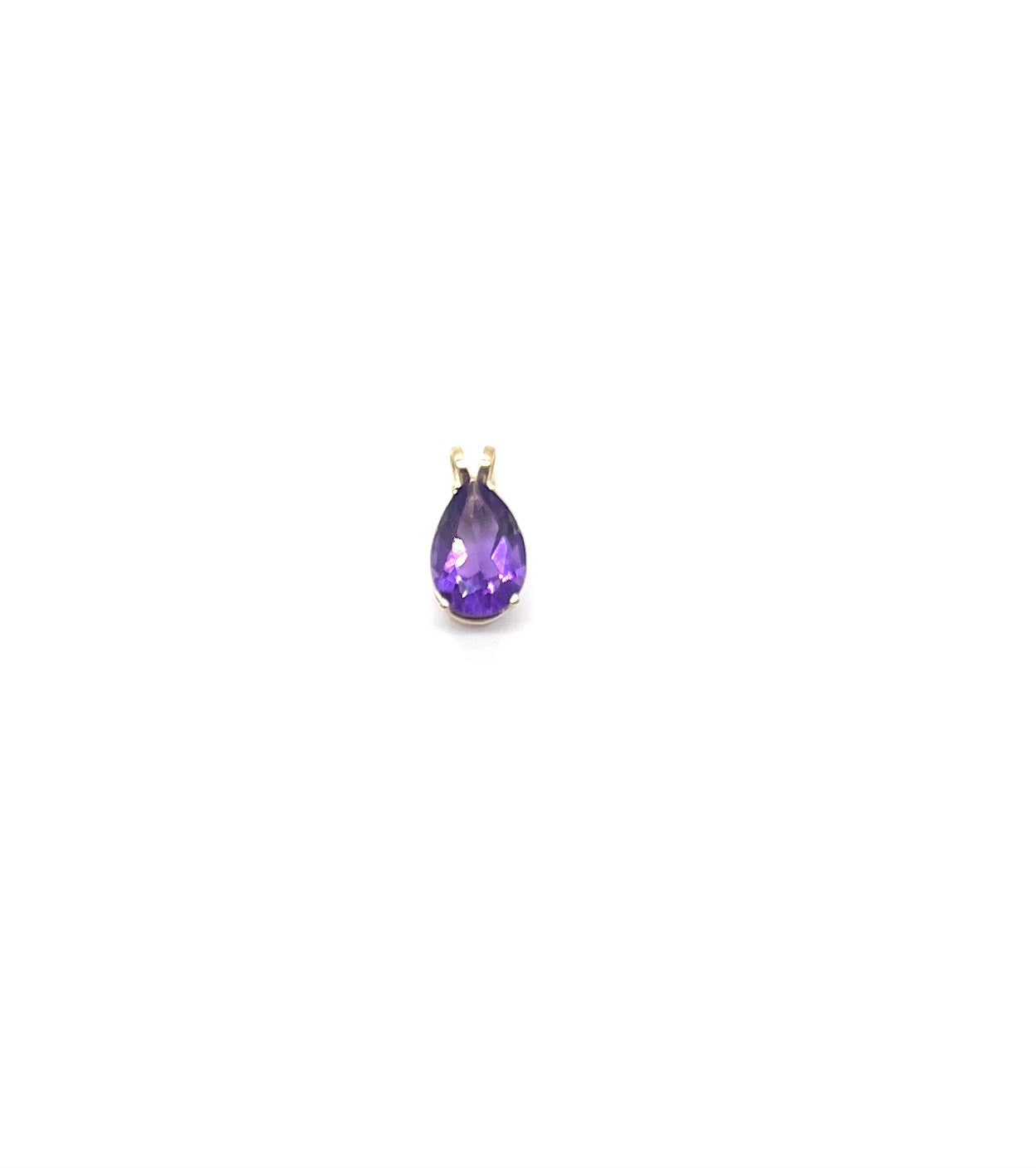Elegant Pear-Shaped Amethyst Pendant Necklace | Genuine Purple Gemstone Jewelry for Women | Perfect for Weddings, Anniversaries & Special Occasions