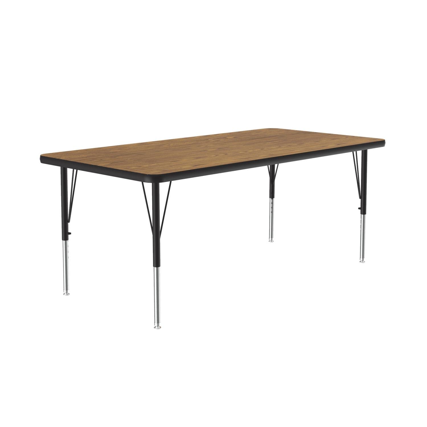 Correll A3060-REC-06 High Pressure Laminate Activity Table 30x60 Inches Medium Oak Finish - Perfect for Classrooms, Offices & Conference Rooms