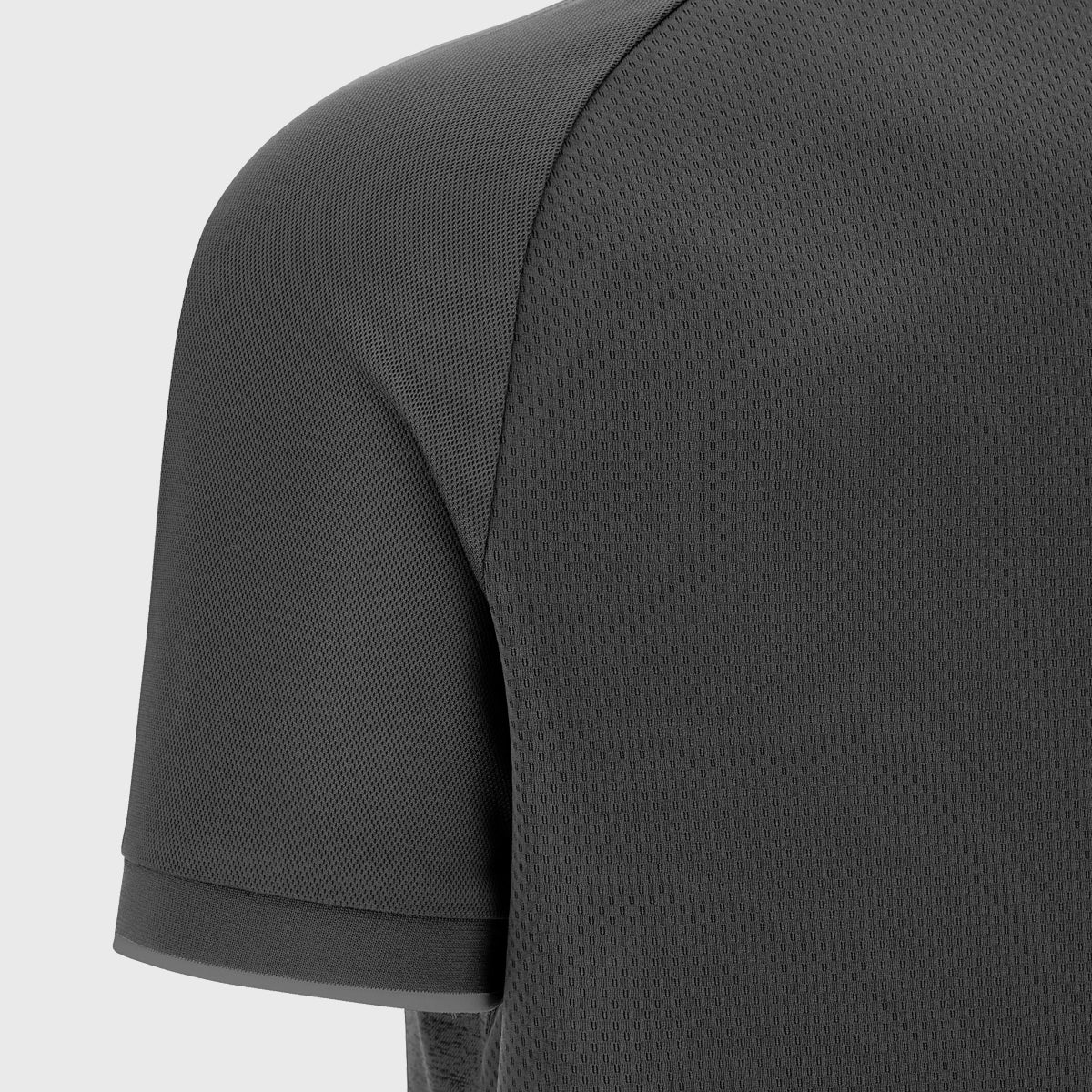 Macron Barbarians Rugby Staff Poly Polo Shirt - Grey 2025 Edition | Breathable Performance Jersey for Rugby Training & Fan Support
