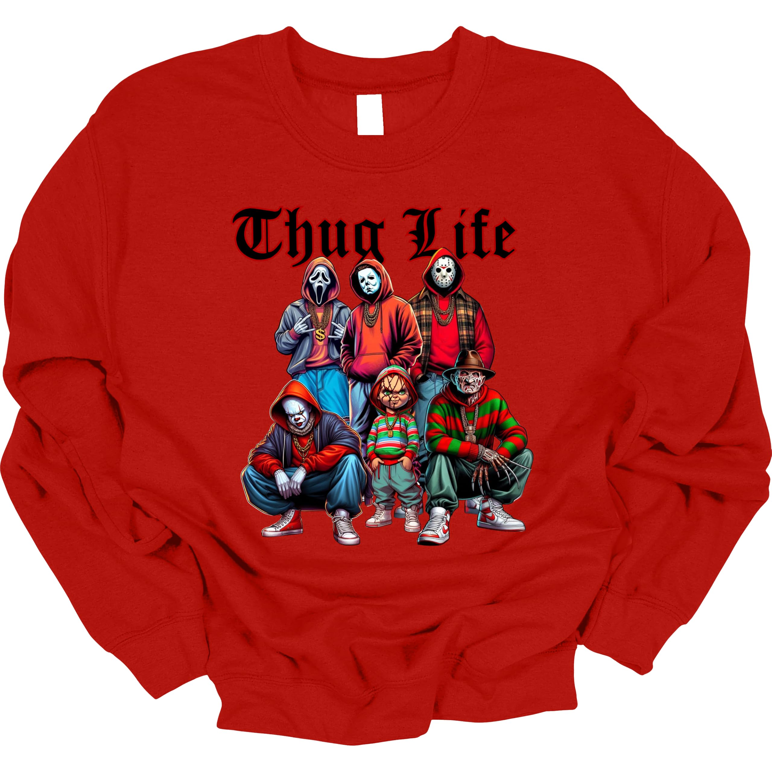 Thug Life Halloween Sweatshirt - Witches Movie & Golden Girls Inspired Pullover - Funny Halloween Costume Sweater for Women - Perfect for Halloween Parties, Cosplay & Casual Wear