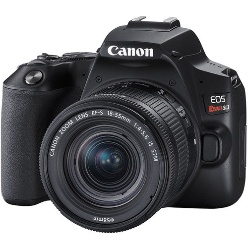 Canon EOS Rebel SL3/250D DSLR Camera with 18-55mm Lens Kit - 24.1MP APS-C Sensor, 4K Video, WiFi & Bluetooth (Black) - Perfect for Travel Photography, Vlogging & Beginner Photographers