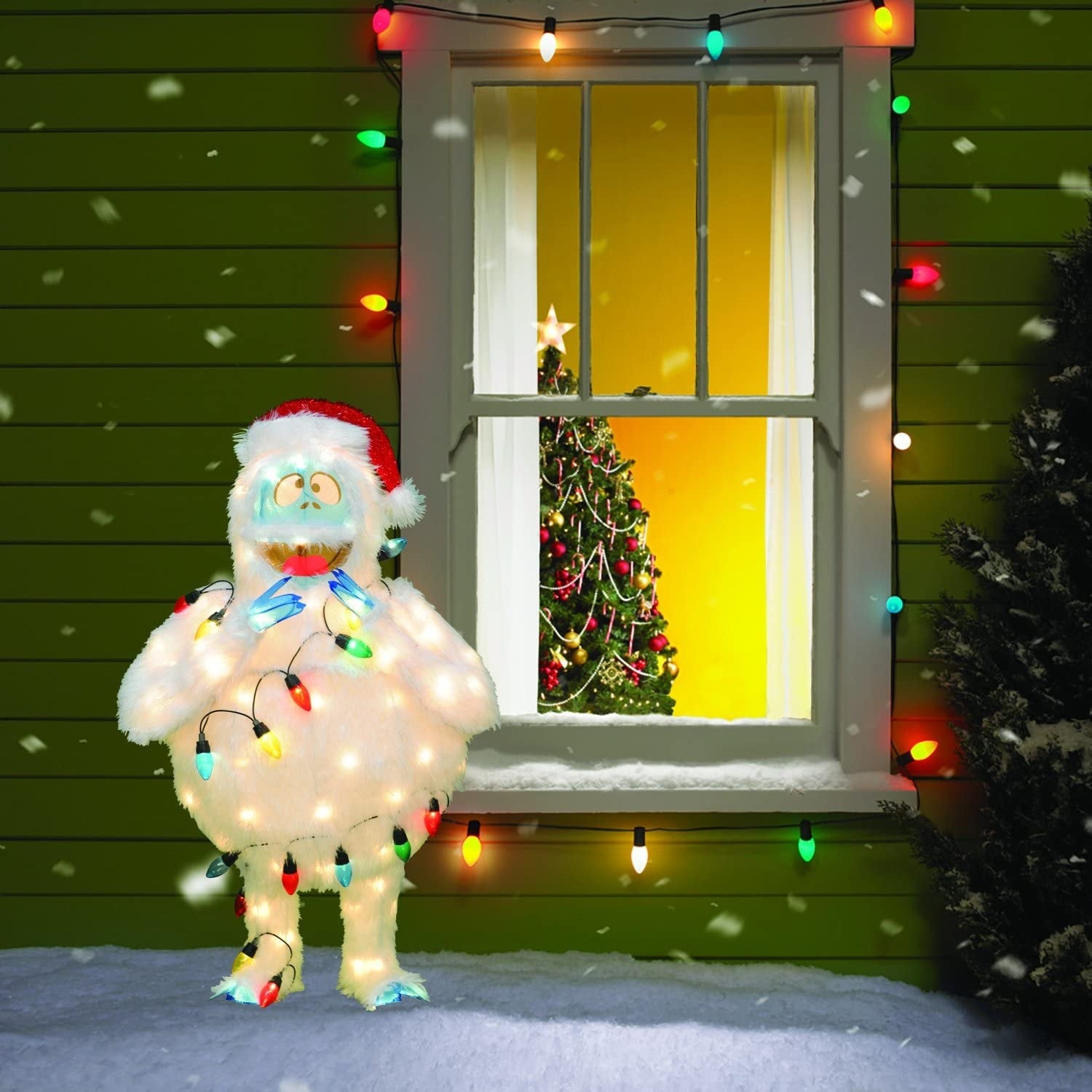 3D Lighted Soft Tinsel Bumble Bee Sculpture - Home Decor, Party Decoration, Holiday Lighting for Christmas, Halloween, and Birthday Celebrations
