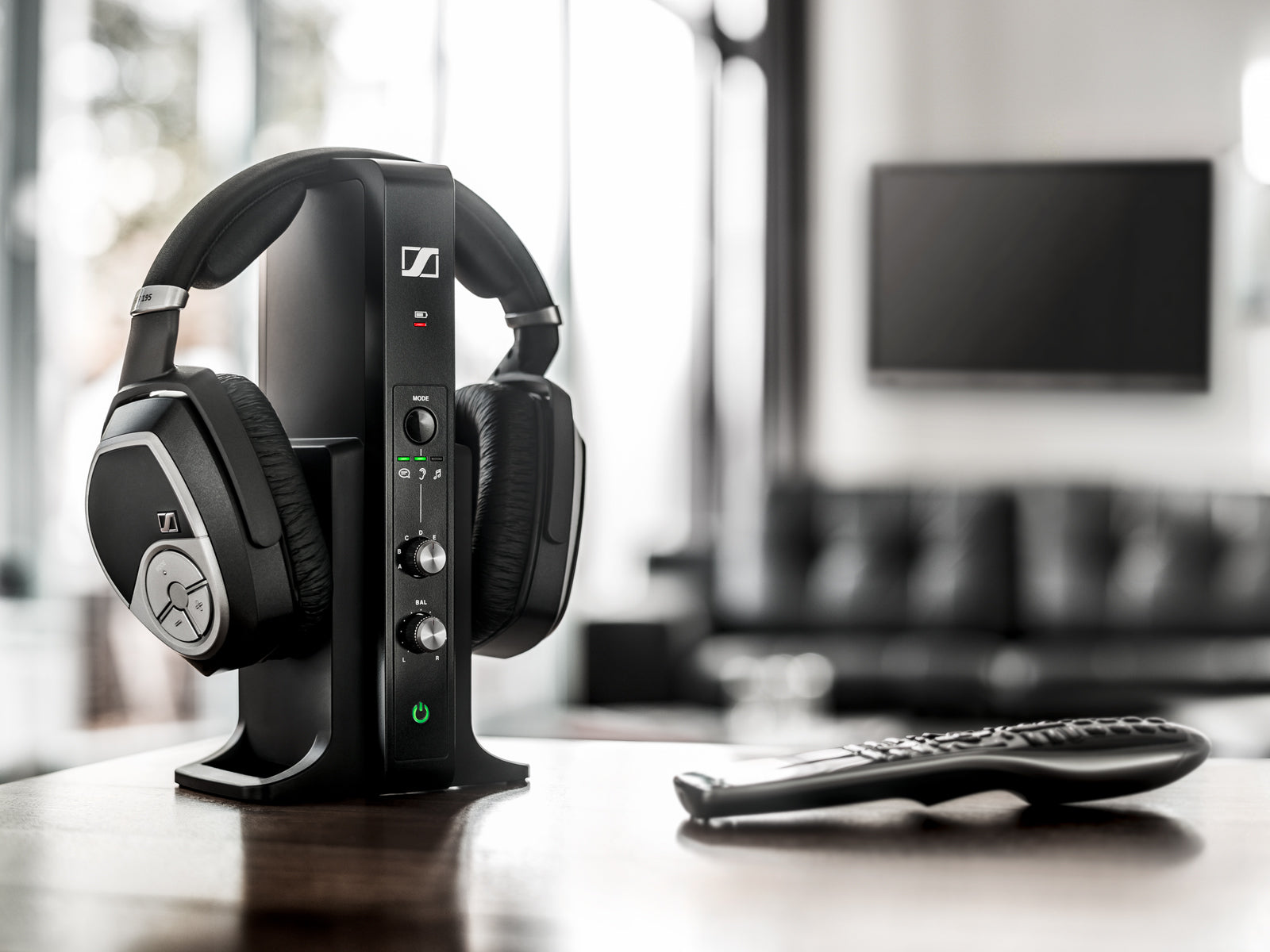 Sennheiser RS 195 Wireless Headphones - Premium Over-Ear RF Headset with Digital Sound, 3D Audio & 20-Hour Battery Life - Perfect for Home Theater, Gaming & Music Listening