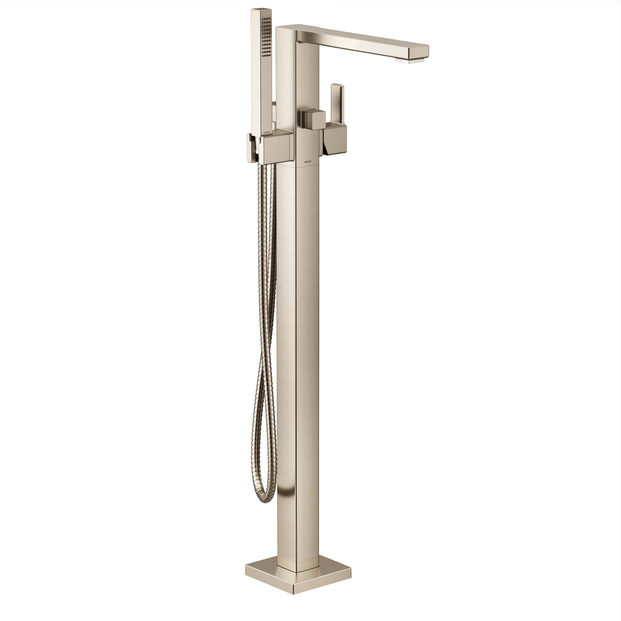 90 Degree Chrome Single Handle Bathtub Faucet with Hand Shower - Perfect for Modern Bathrooms and Spa-Like Showers