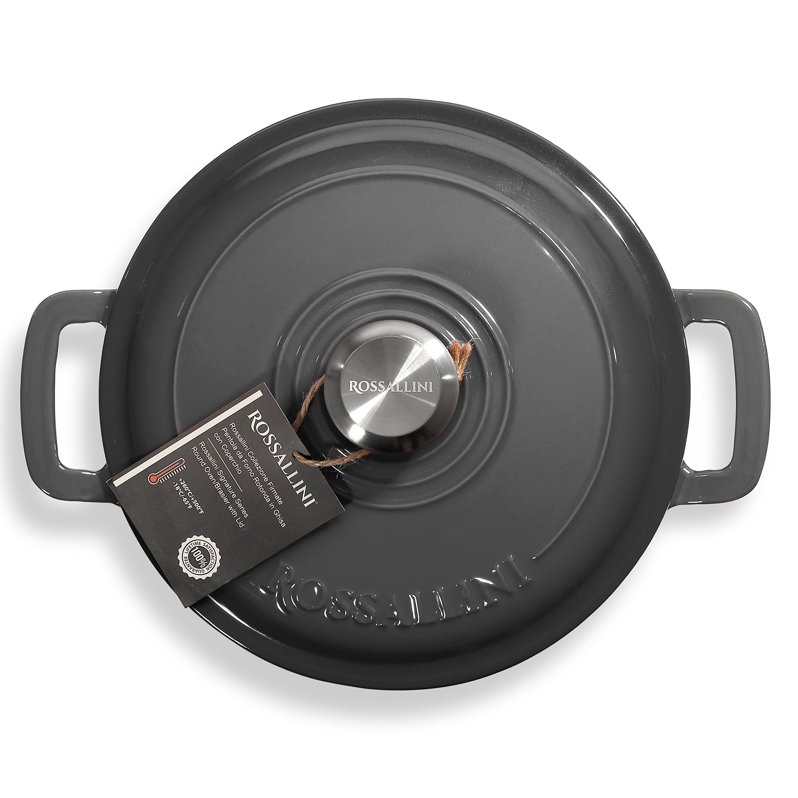 Premium Enameled Cast Iron Braiser with Non-Stick Surface & Tight-Fitting Lid – 3.5Qt (3.3L) Oyster Grey – Ideal for Roasting, Baking, Sautéing, Searing & Pan Frying – Perfect for Family Dinners, Holiday Cooking & Restaurant-Quality Meals