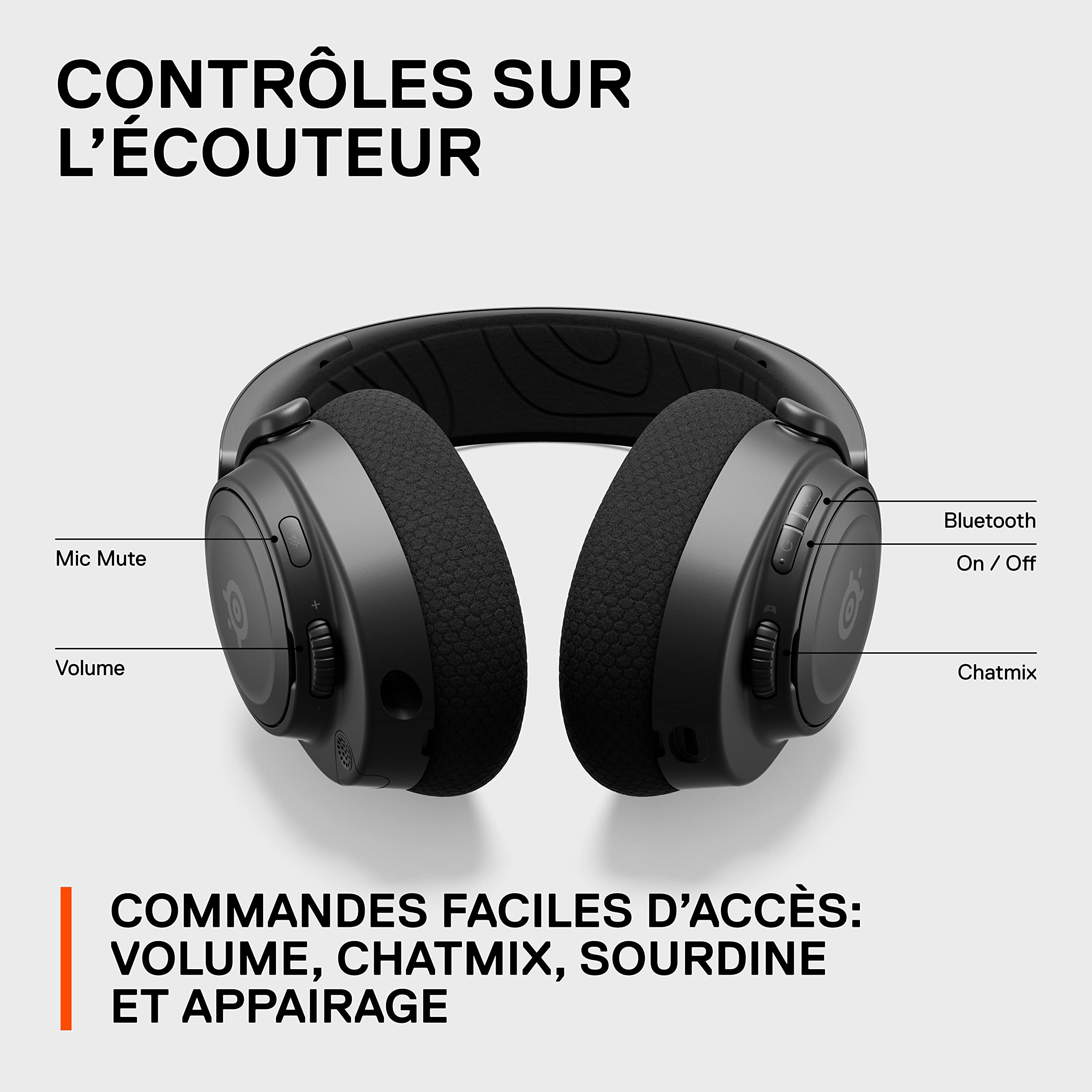 SteelSeries Arctis Nova 7 Wireless Gaming Headset - Multi-Platform (PC, PS5, Switch, VR, Mobile) - Dual Bluetooth & 2.4GHz Connectivity - 38H Battery Life - ClearCast Gen2 AI Mic - Perfect for Competitive Gaming & Streaming