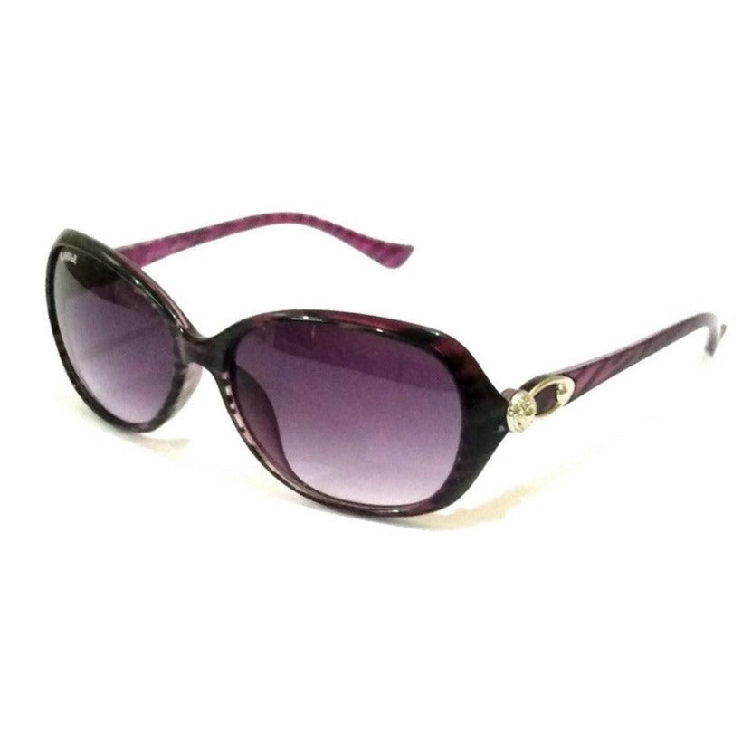Stylish Purple Sunglasses for Women - Trendy UV Protection Shades EA7555PR - Perfect for Outdoor Activities, Beach, and Fashion