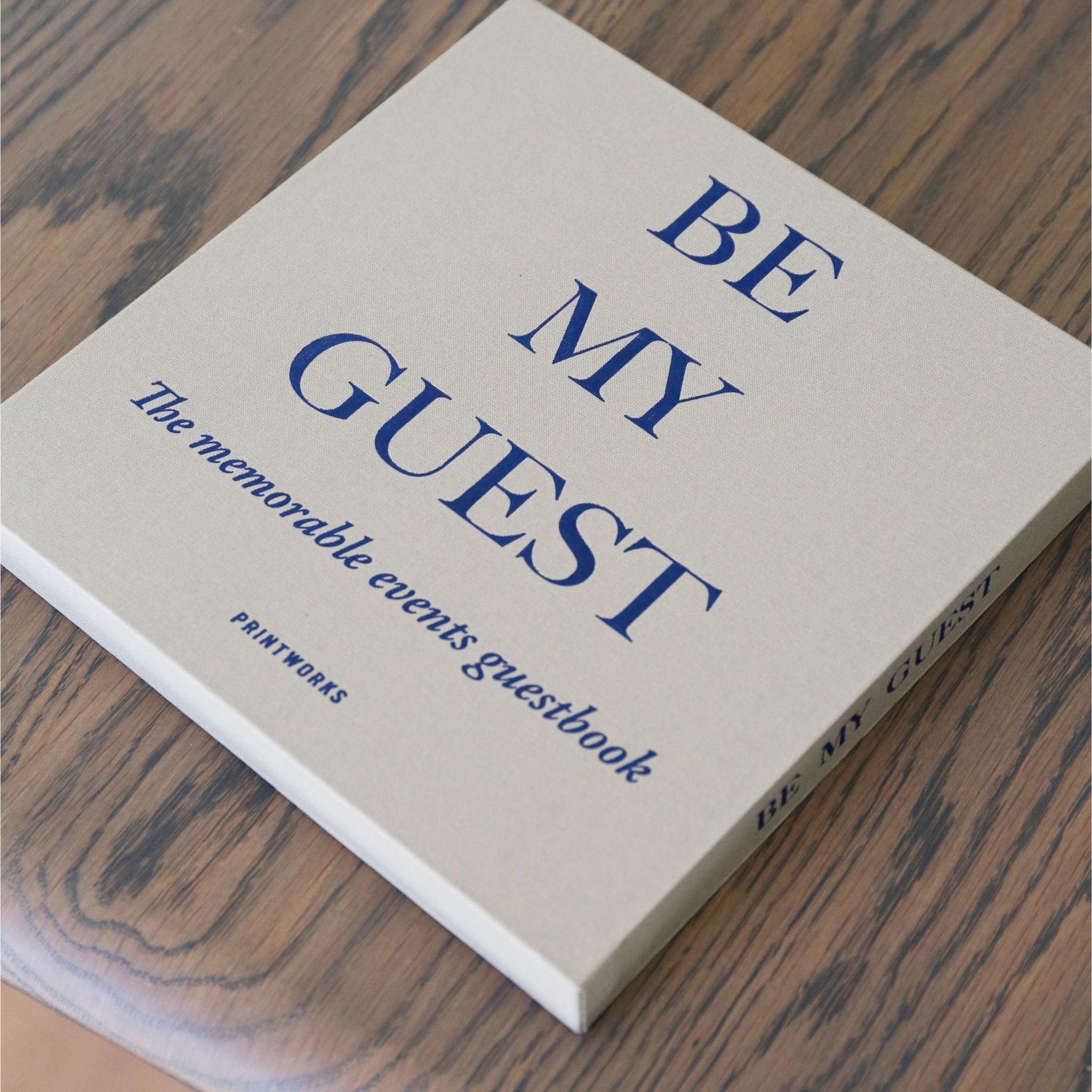 PRINTWORKS Wedding Guest Book - Elegant Grey & Navy Guest Sign-In Book for Weddings, Anniversaries, Bridal Showers & Special Events - Perfect for Keepsake Memories