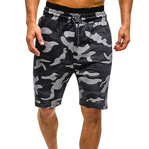 **Men's Camo Print Basketball Shorts - Quick Dry Mesh Athletic Shorts with Drawstring for Gym, Workout & Running | Breathable & Comfortable for Sports & Casual Wear**