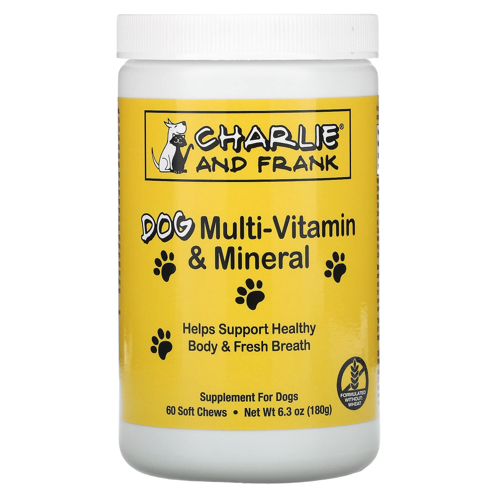 Charlie & Frank Premium Dog Multivitamins for All Breeds & Ages - Supports Joint Health, Immunity & Coat Shine - Ideal for Daily Nutrition & Active Lifestyles