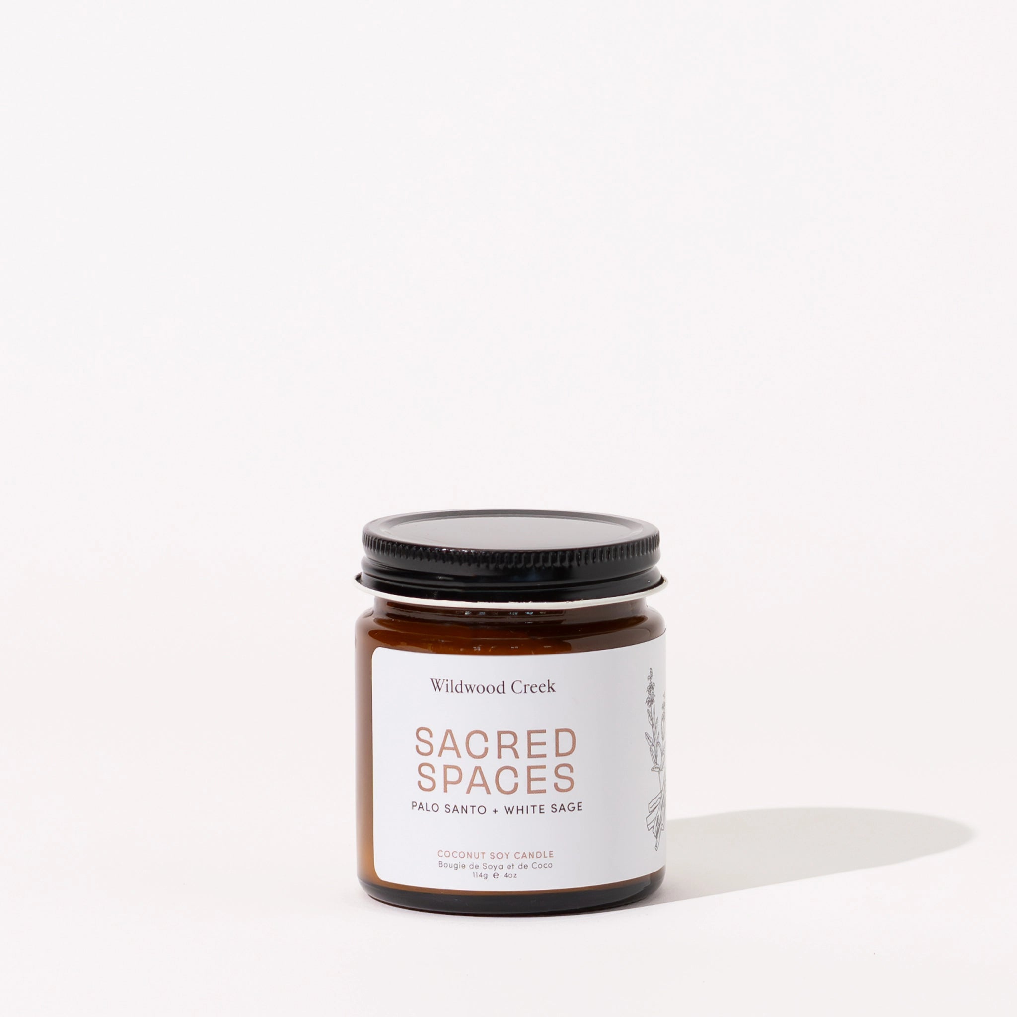 Sacred Spaces Natural Coconut Soy Wax Candle - Eco-Friendly, Long-Lasting Scented Candle for Home, Meditation & Relaxation - Perfect for Yoga, Spa, and Aromatherapy