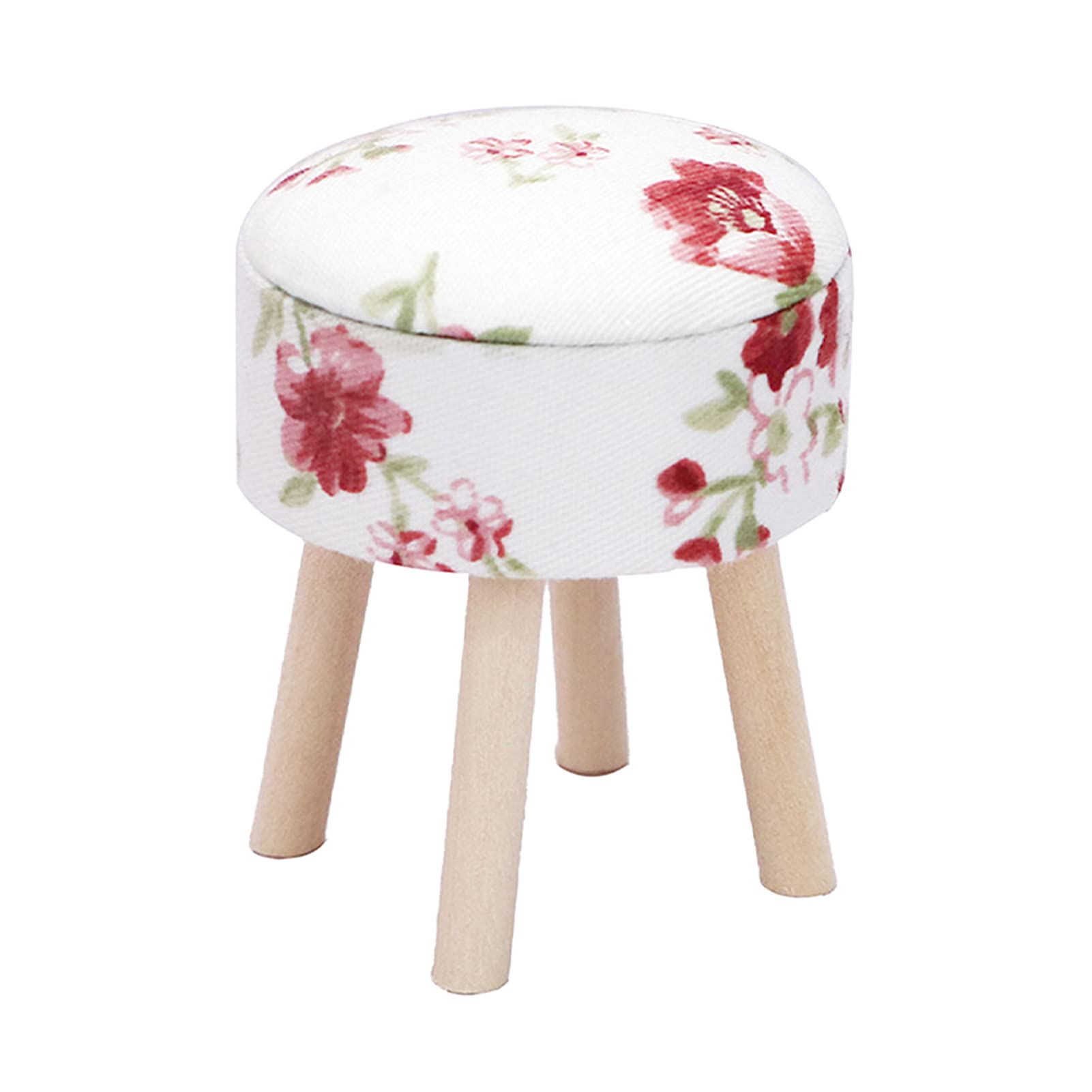 Mini Wooden Dollhouse Stool - Handmade DIY Miniature Furniture for Dollhouse Decoration, Tiny Simulation Stool for Dolls, Perfect for Dollhouse Accessories and Home Display Scenes