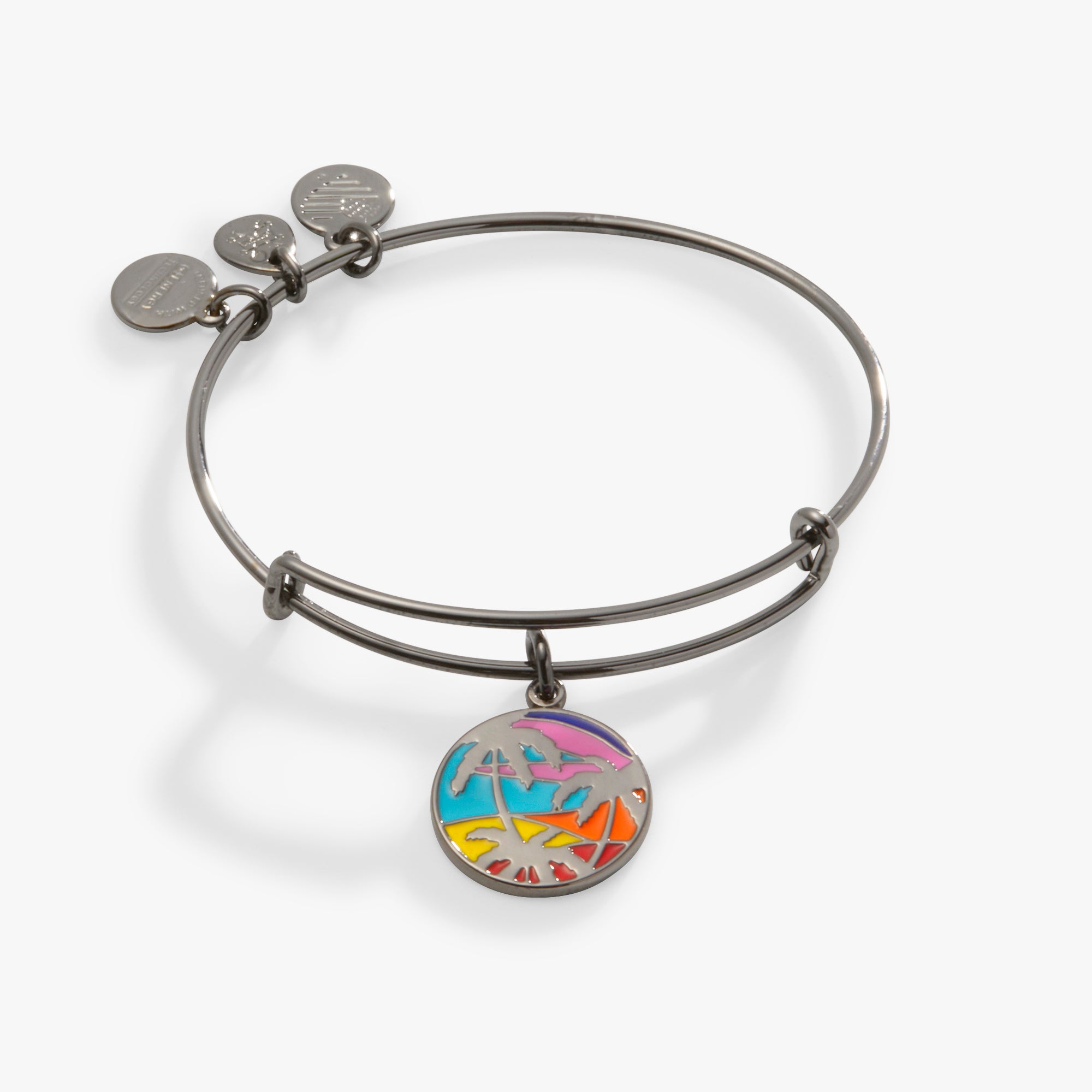 Caribbean Palm Tree Charm Bangle Bracelet - Tropical Island Jewelry for Women - Perfect for Beach Vacations, Summer Parties & Boho Fashion