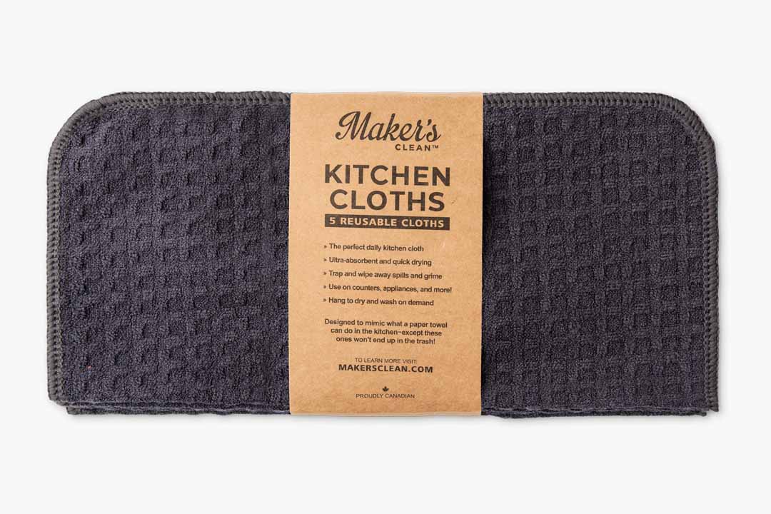Premium Microfiber Kitchen Towels (5 Pack) - Super Absorbent, Lint-Free Cleaning Cloths for Dishes, Countertops, and Stainless Steel - Perfect for Home, Restaurant, and Office Use