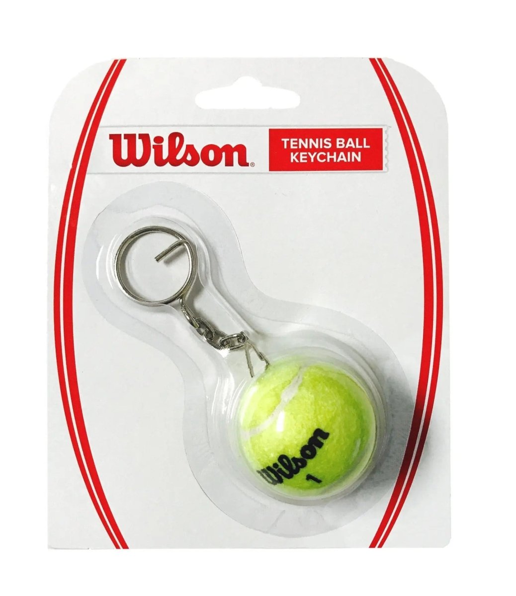 Wilson Official Tennis Ball Keychain - Authentic Mini Tennis Ball Key Ring for Sports Fans, Players & Coaches - Perfect for Keys, Bags & Gifts (3-Pack) - Great for Tennis Enthusiasts, Gym & School Use