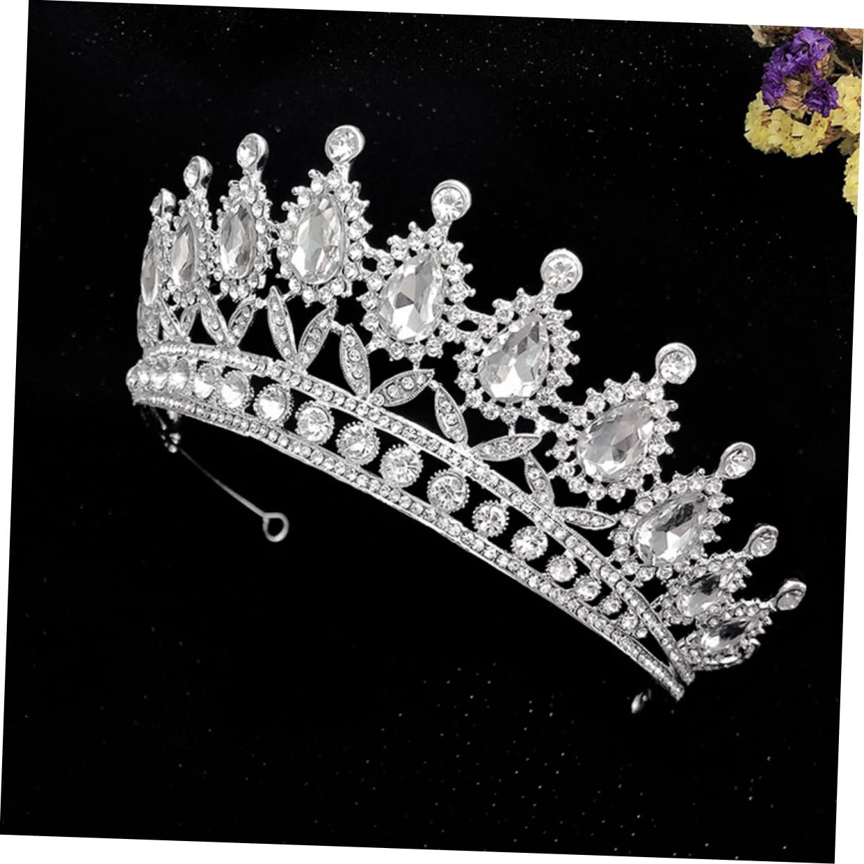 Elegant Wedding Bridal Tiara Headpiece - Minkissy Crystal Rhinestone Hair Accessories for Bride, Bridesmaid, Prom & Special Occasions