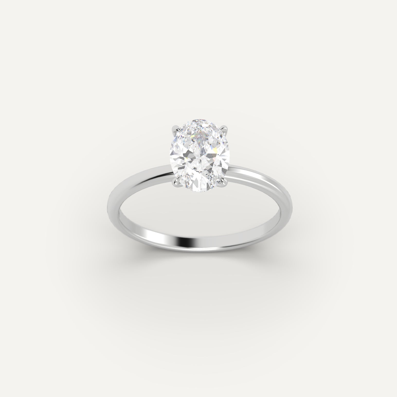 1 Carat Oval Cut Diamond Engagement Ring for Women - Perfect for Proposals, Weddings & Anniversaries