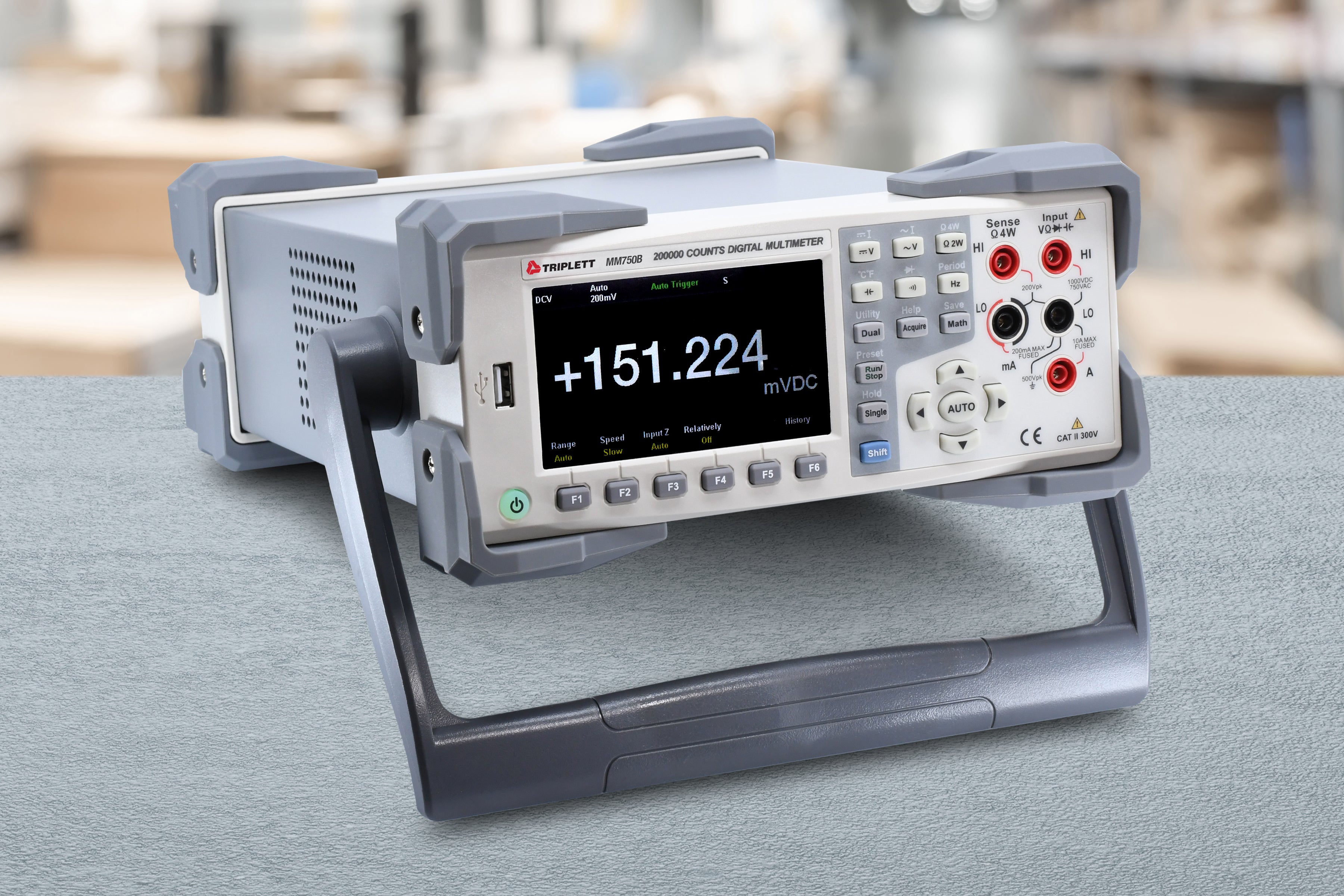 Benchtop Digital Multimeter MM750B - True RMS Auto-Ranging Multimeter with Temperature, Capacitance & Frequency Measurement - Perfect for Electronics Repair, HVAC & Automotive Diagnostics