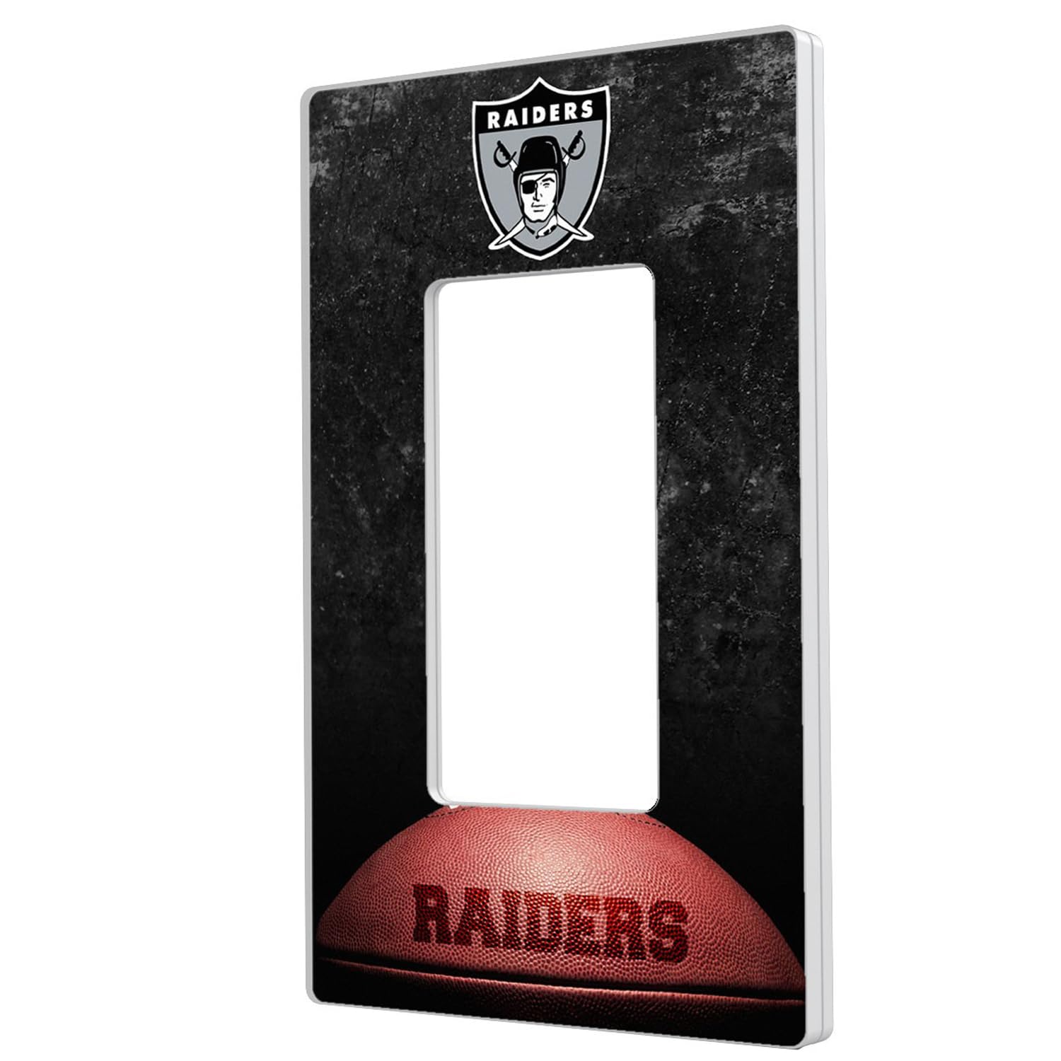 NFL Legendary Design Single Rocker Light Switch Plate Cover - Decorative Football Theme for Bedroom, Man Cave & Game Room Decor