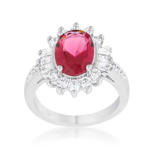 3ct Aqua CZ Rhodium Plated Sterling Silver Ring for Women - Elegant Cubic Zirconia Engagement & Wedding Jewelry Gift for Her - Perfect for Anniversaries, Proposals, and Special Occasions