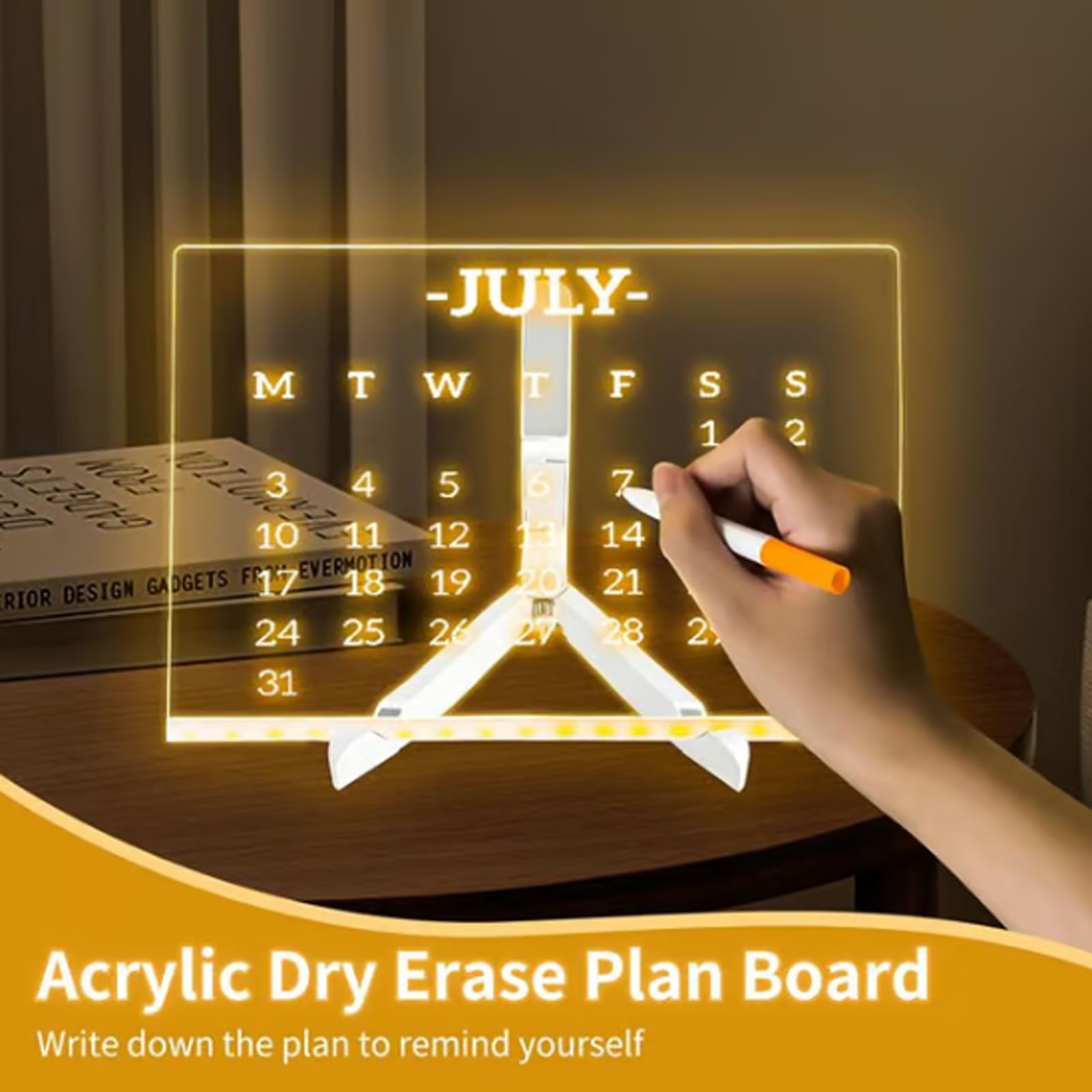 GlowBoard - LED Light-Up Writing & Drawing Board for Kids & Adults - 11.8