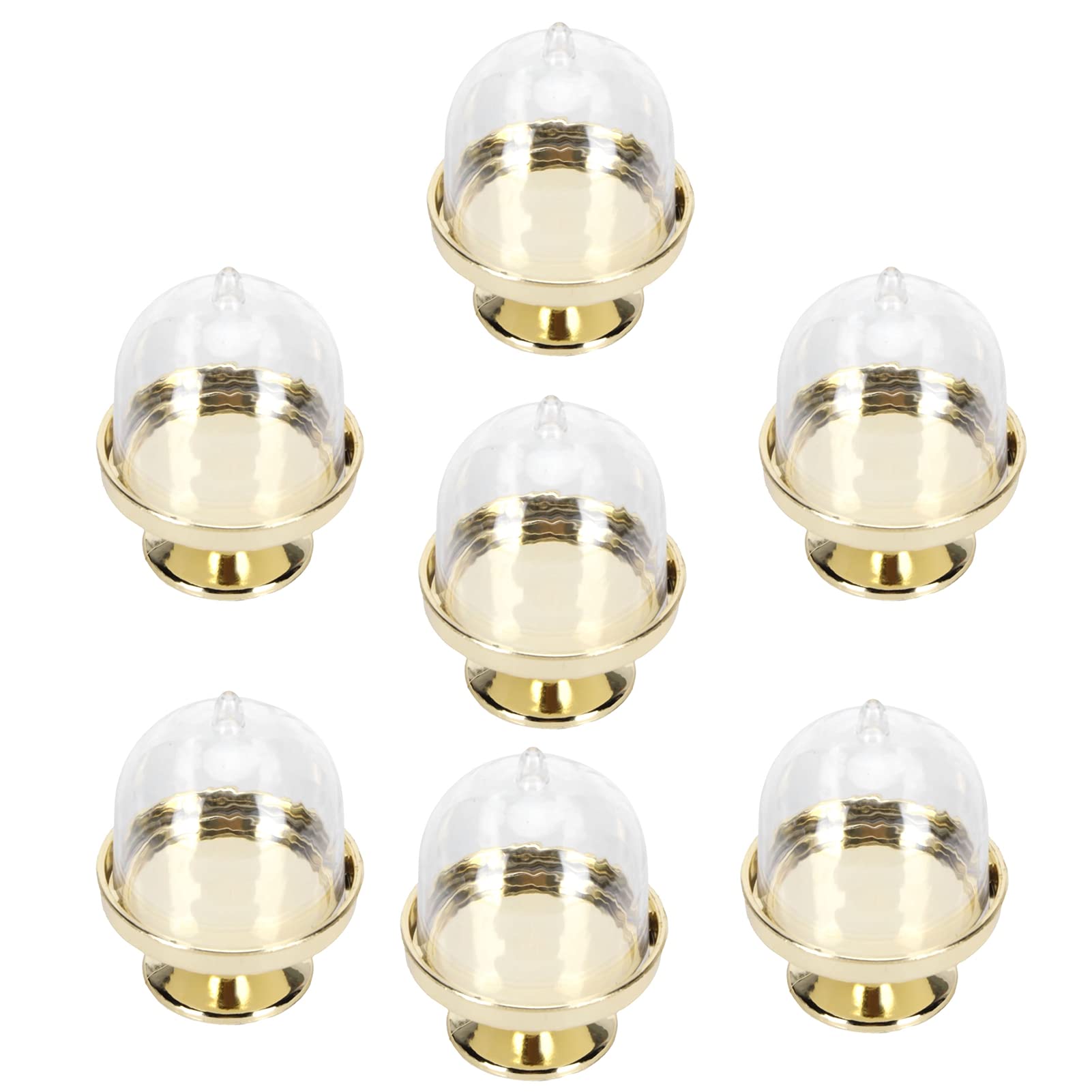 12-Piece Mini Candy Box Set with Lid - Gold Cake Stand & Cupcake Display Plates for Parties, Weddings, Baby Showers | Elegant Candy Serving Trays for Dessert Tables & Buffets