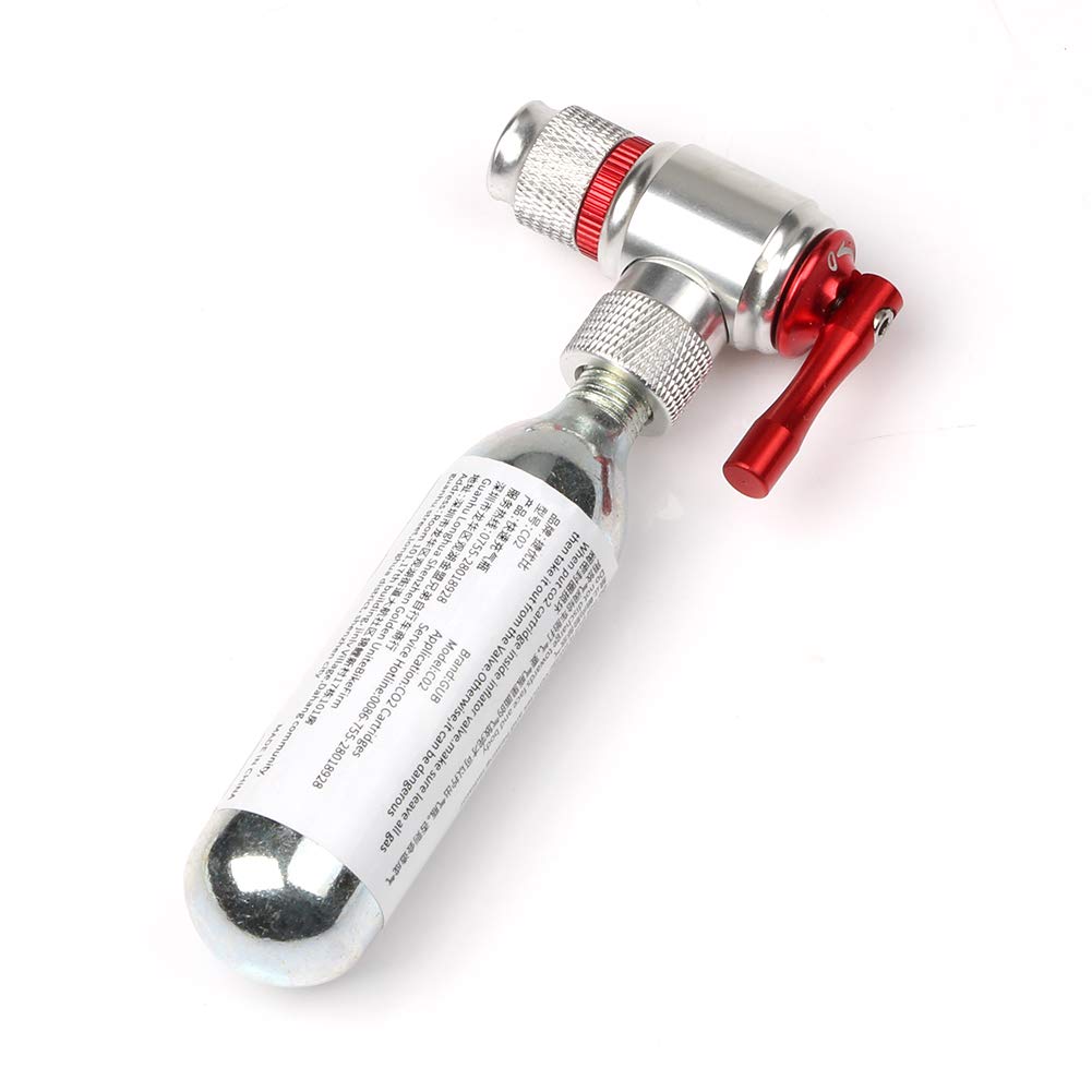 GUB P006 Mini Bike Pump with CO2 Inflator & Insulated Sleeve - Portable Bicycle Tire Inflator for Road & Mountain Bikes - Perfect for Cycling, Commuting, and Emergency Roadside Repairs