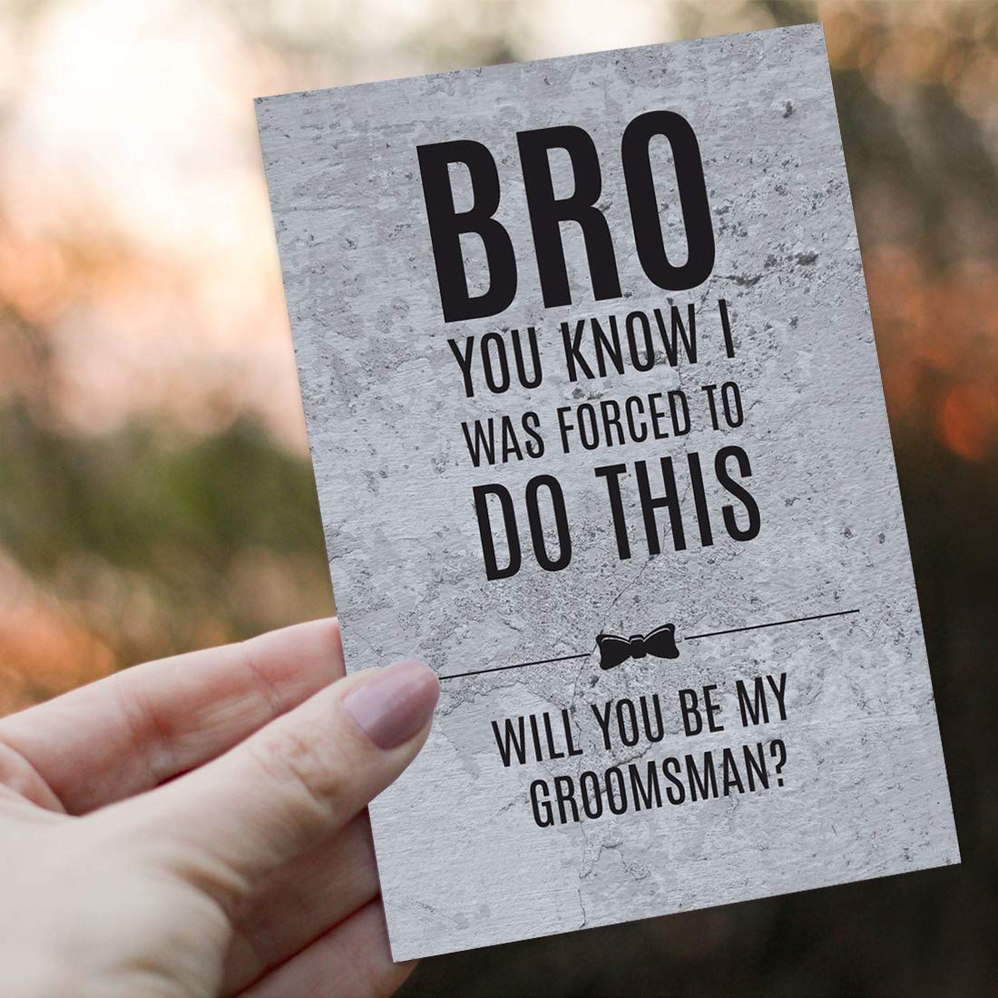 16-Pack Andaz Press Groomsmen Proposal Cards with Envelopes - Funny 'Bro You Know I Was Forced to Do This' Wedding Invitation Set (10 Groomsman, 3 Best Man, 3 Ring Bearer) - 4x6 Inch Cards - Perfect for Bachelor Parties & Wedding Planning